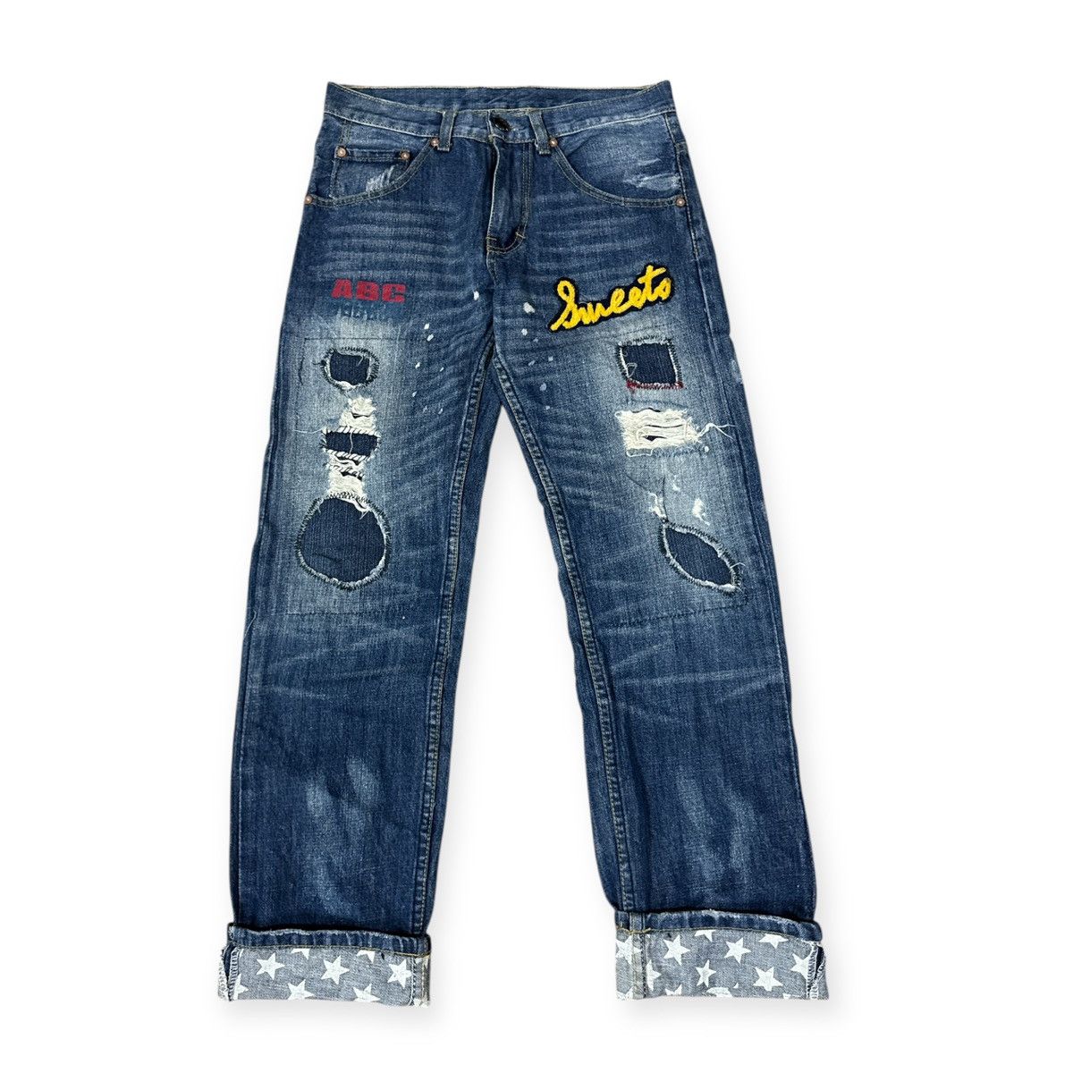 If Six Was Nine JAPANESE BRAND BORO STYLE PATCHWORKS JEANS Size US 30 / EU 46 - 1 Thumbnail