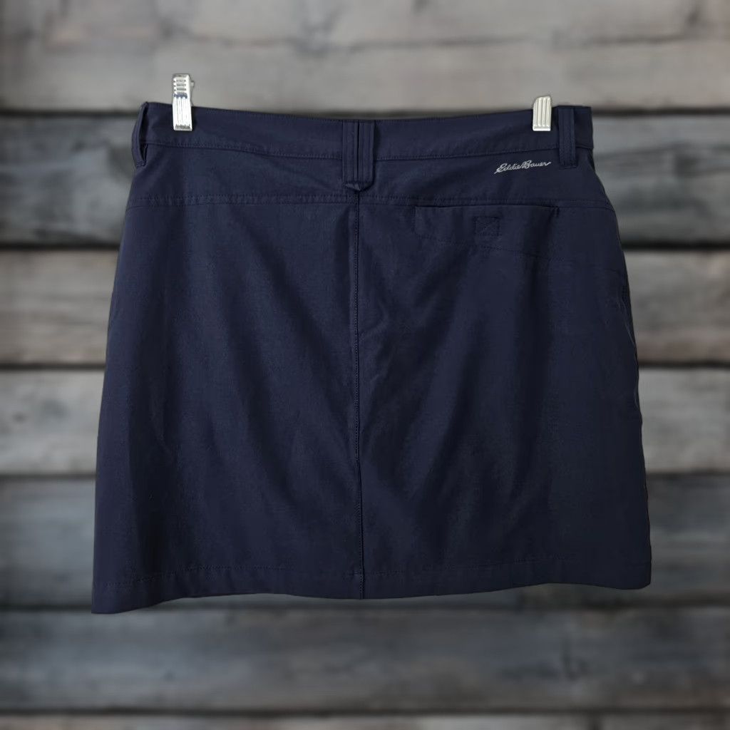 Eddie Bauer Eddie Bauer Womens Skort Sz 8 Blue Pockets Polyester Blend Activewear Shorts Skirt Short Athletic Outdoor Hiking Womens Size ONE SIZE - 1 Thumbnail