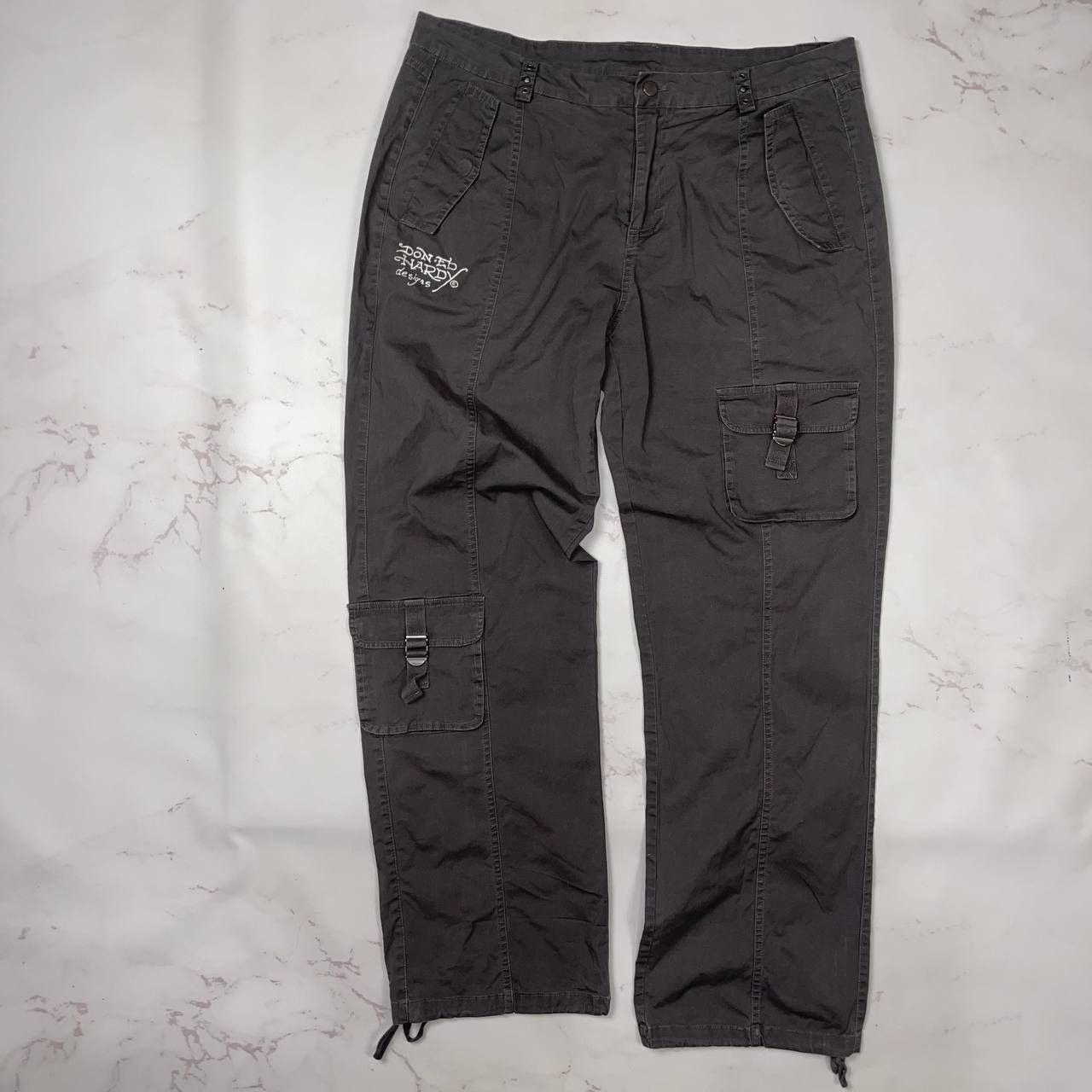 Ed Hardy Ed Hardy Urban Outfitters Y2K 90s Style Grey Cargo Size XL Size US 36 / EU 52 - 7 Thumbnail