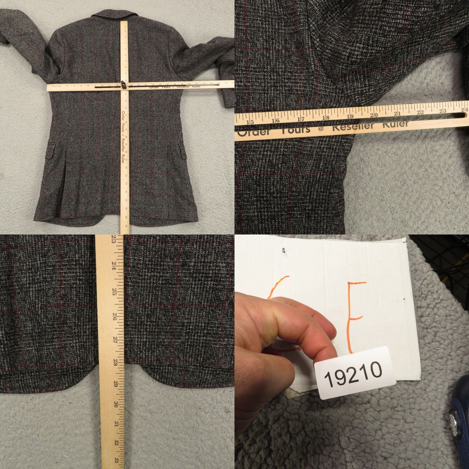 J.Lindeberg J Lindeberg Blazer 38L Charcoal Check Unstructured Sport Coat Subalpino Dandy Size 38R - 10 Thumbnail