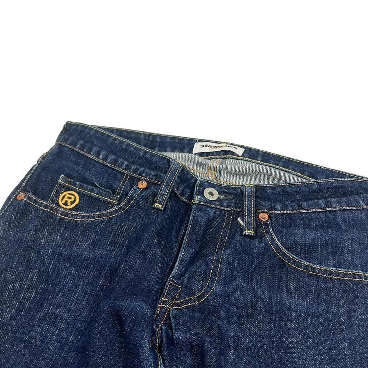 Bape Vintage Women’s Bape Embroidered Star Jeans - Waist: 30” Size 30" / US 8 / IT 44 - 4 Thumbnail