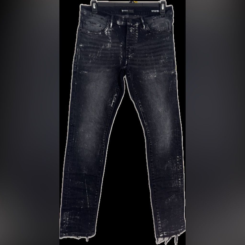 Purple Brand New Purple brand black wash with metal sliver Size US 31 - 9 Thumbnail