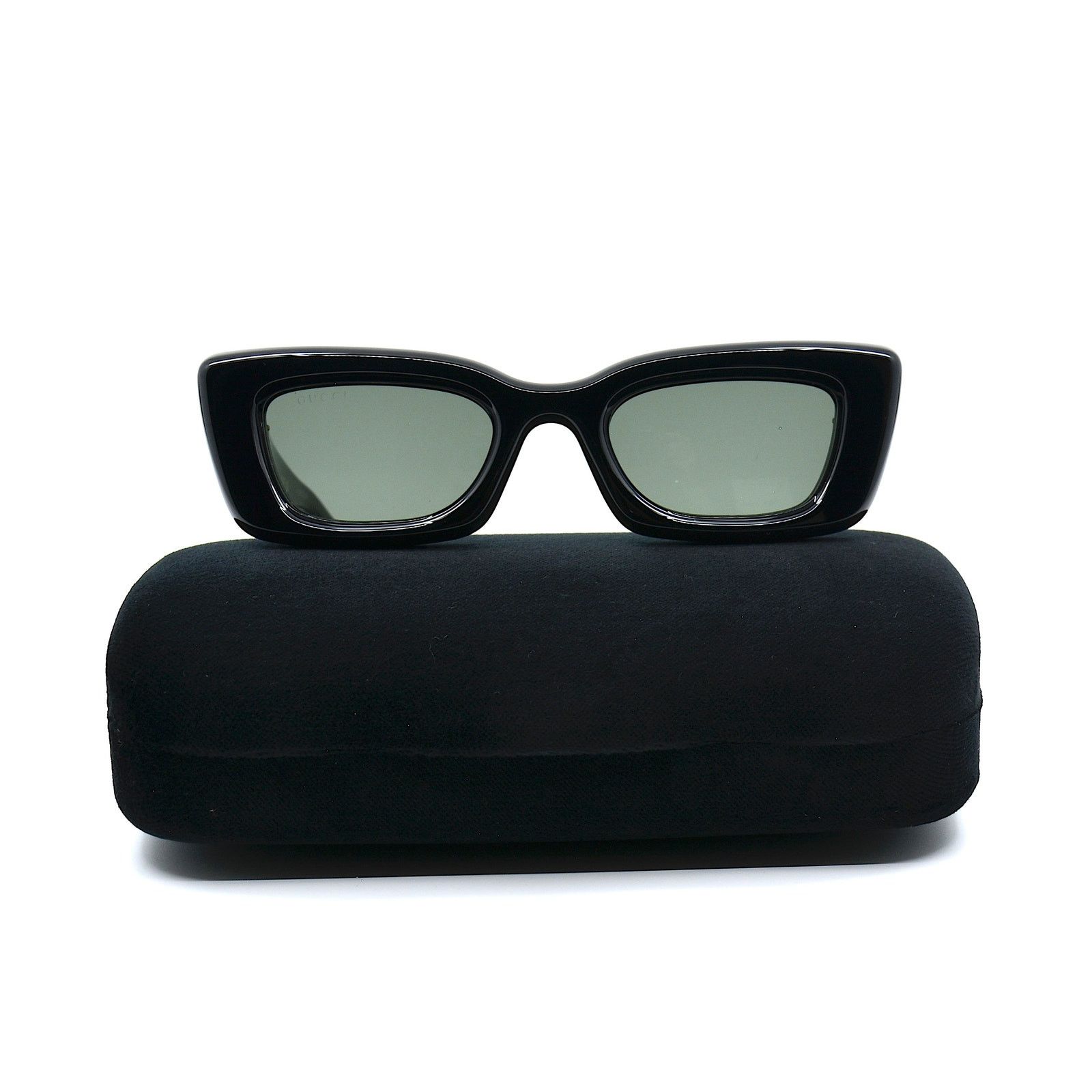 Gucci NEW Gucci GG1827S 001 Black Frame Grey Authentic Sunglasses Size ONE SIZE - 5 Thumbnail