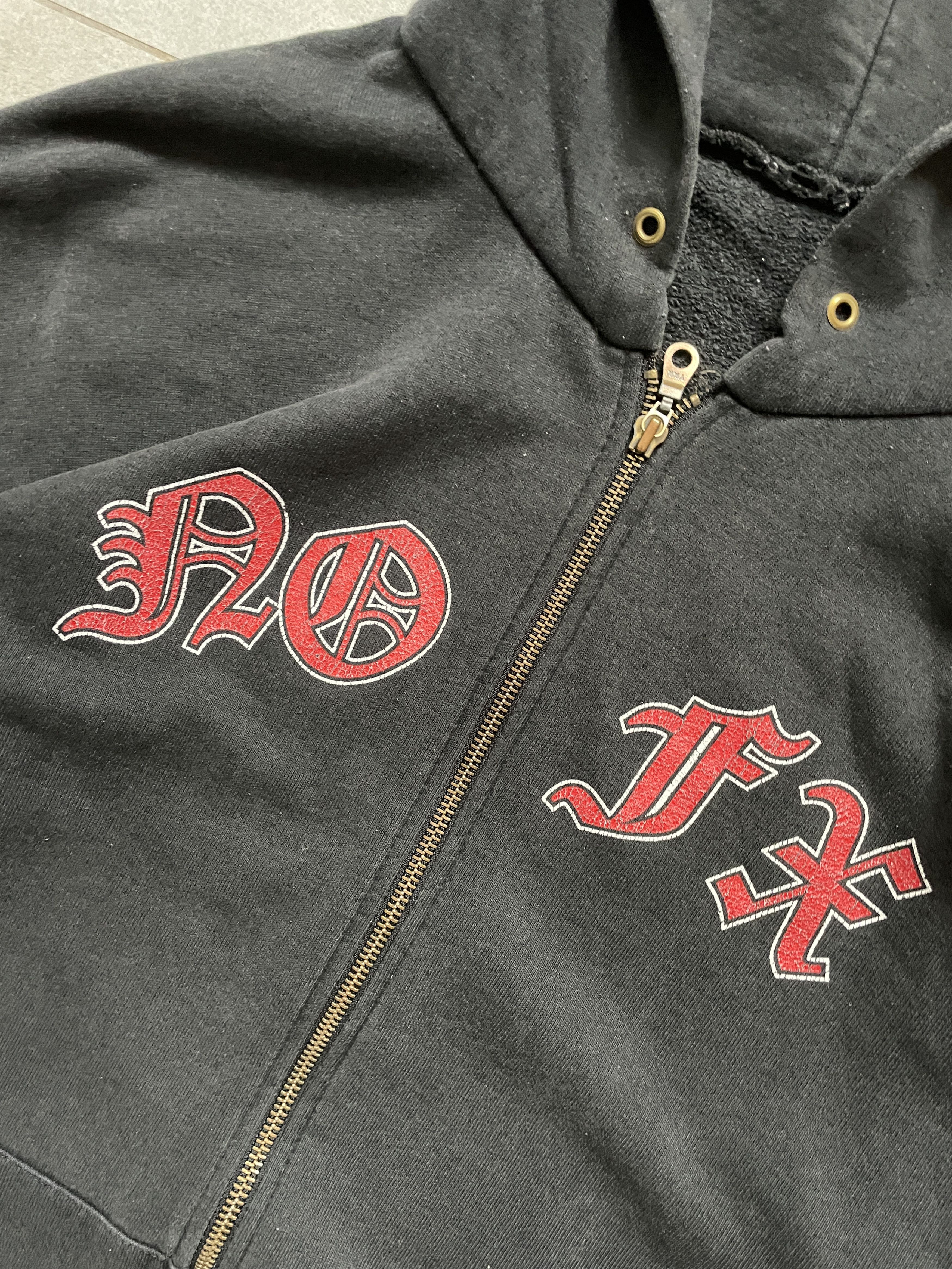Band Tees × Vintage VINTAGE NOFX IDIOT SON OF ASSHOLE GEORGE BUSH ZIP HOODIE Size US L / EU 52-54 / 3 - 5 Thumbnail