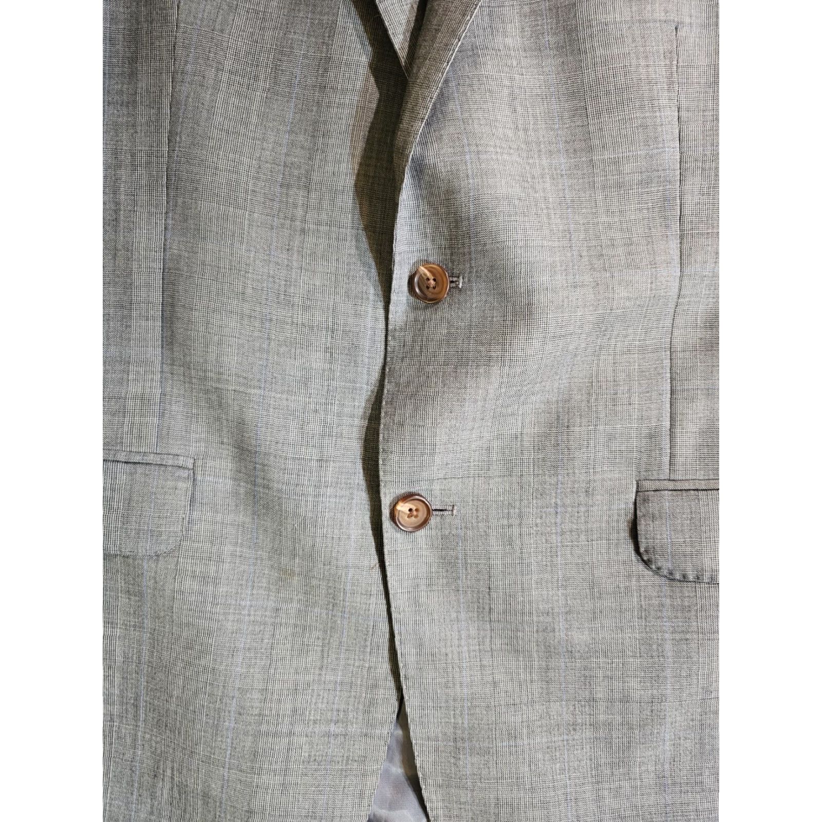 Ralph Lauren Lauren Ralph Lauren Black Label 2 Piece Suit Men 42R 36W 30L Solid Gray Slim Fit Size 42R - 6 Thumbnail