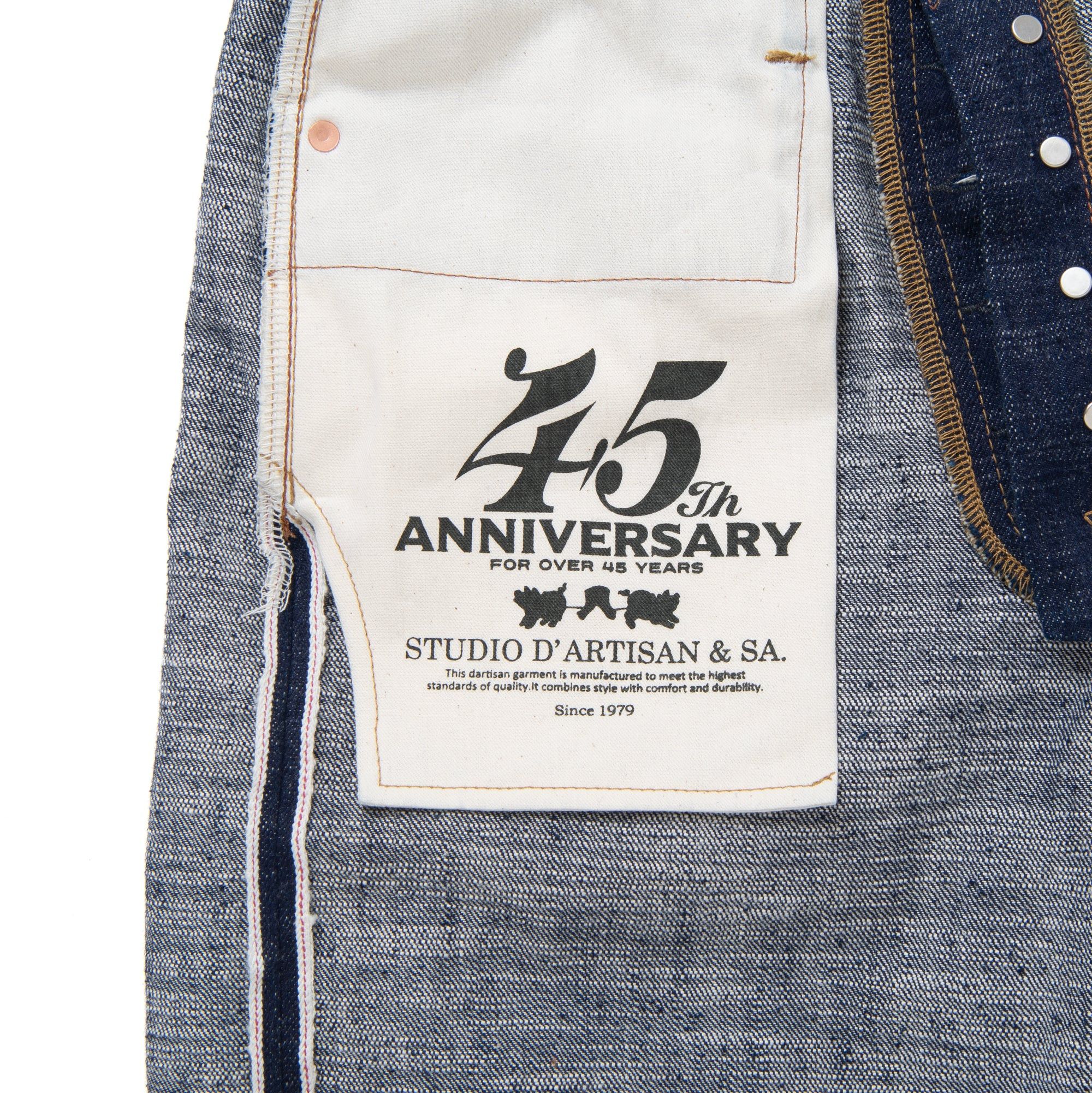 Designer × Studio D'Artisan Studio D'Artisan "Ai-Kyoku" Straight Leg Selvedge Jeans Size US 34 / EU 50 - 7 Thumbnail