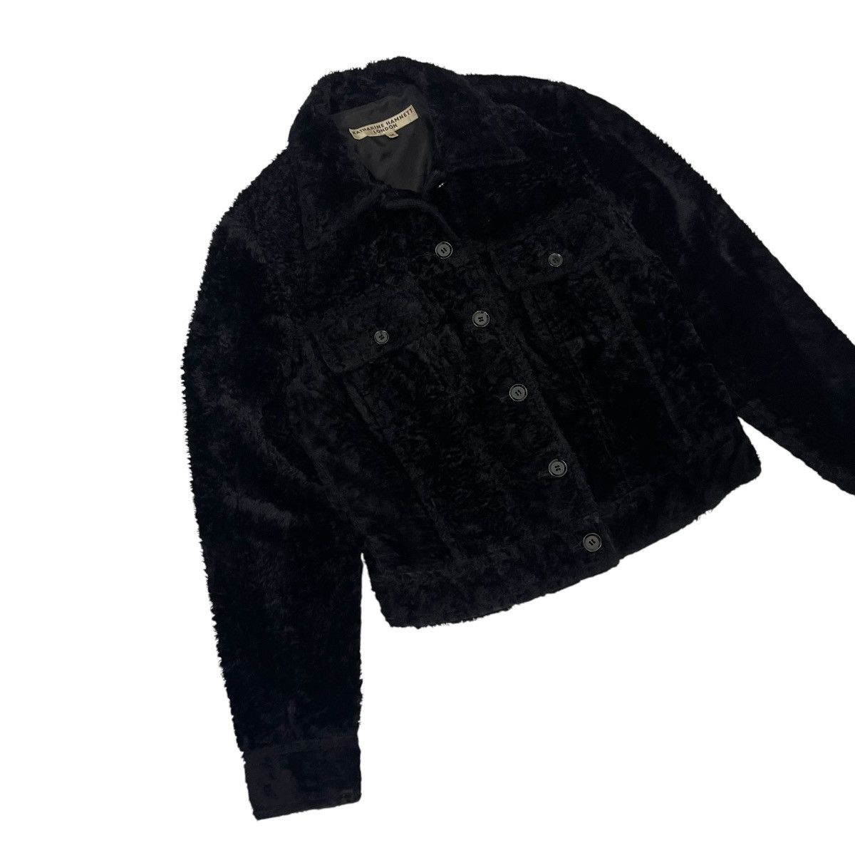 ⚡️Vintage Katharine Hamnett London Faux Fur Cropp Jacket