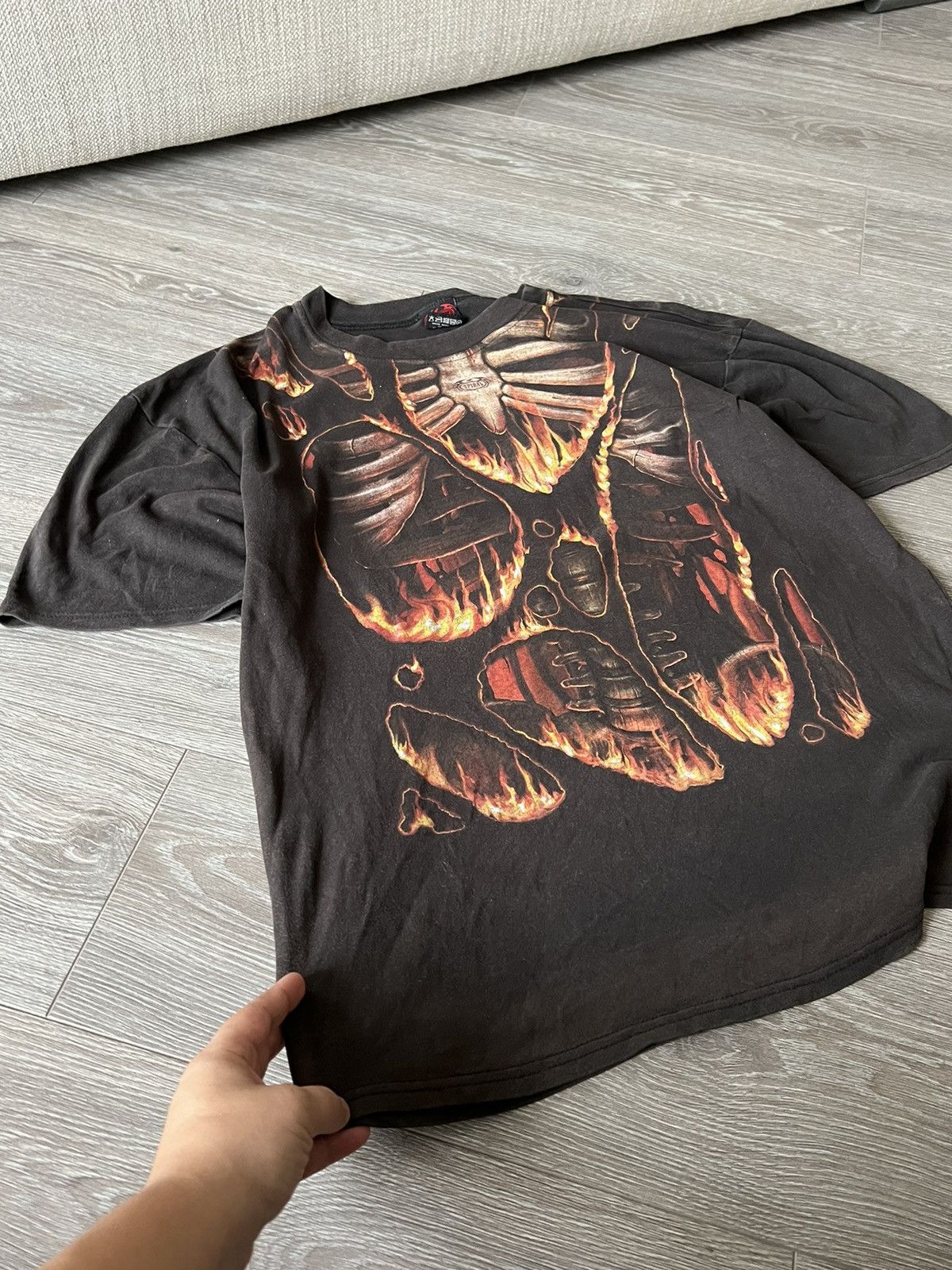 Vintage Vintage 💥 Spiral Avant Garde Tee Size US XXL / EU 58 / 5 - 10 Thumbnail