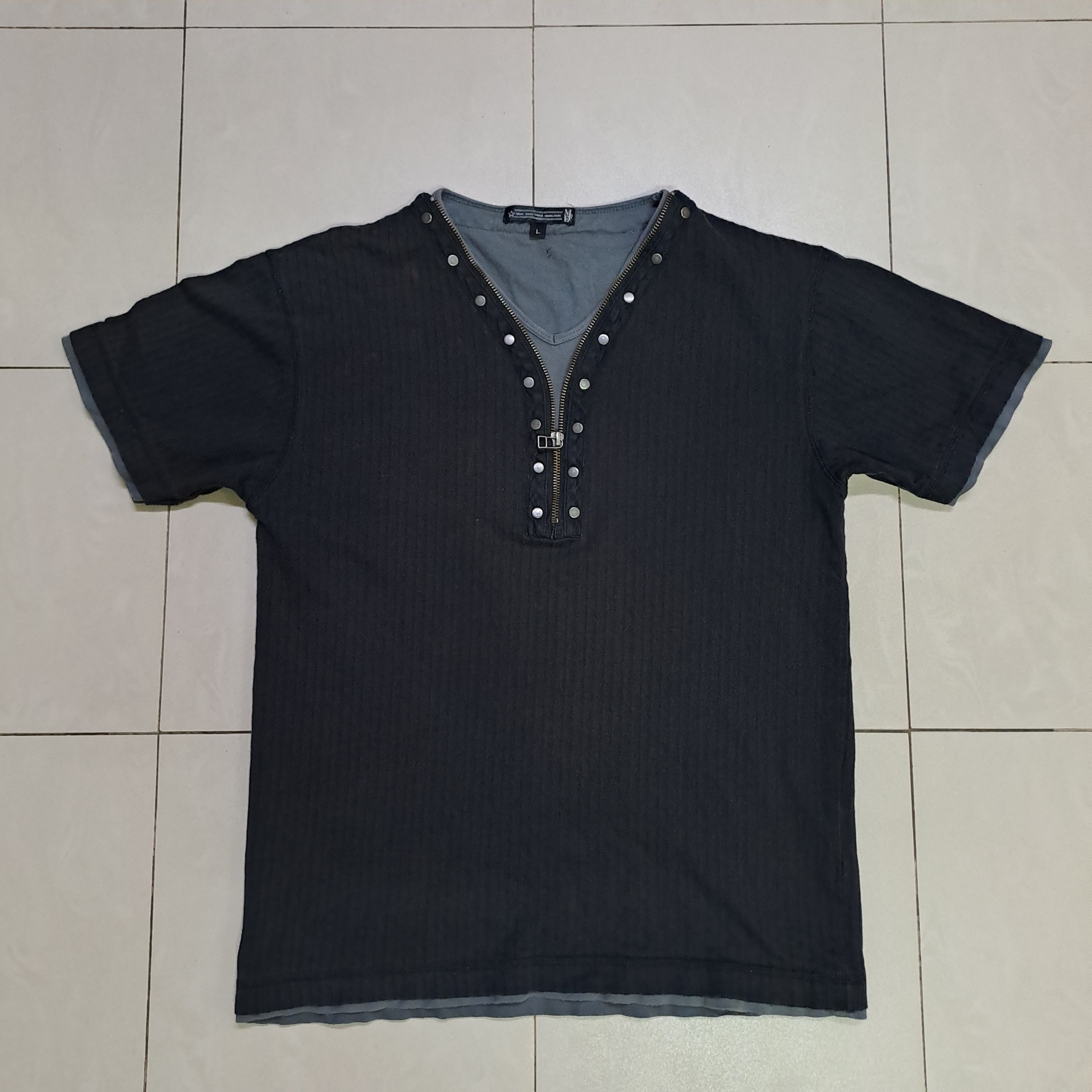 Japanese Brand Vintage Studded Double T Shirt Size US M / EU 48-50 / 2 - 2 Thumbnail