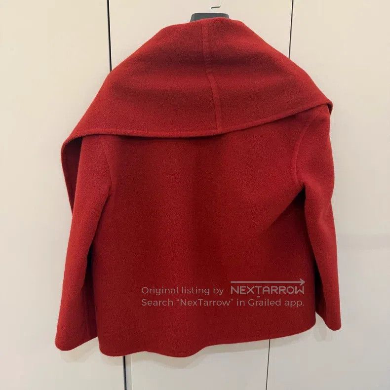 Hermes Hermes Red cashmere coat Size XS / US 0-2 / IT 36-38 - 2 Thumbnail