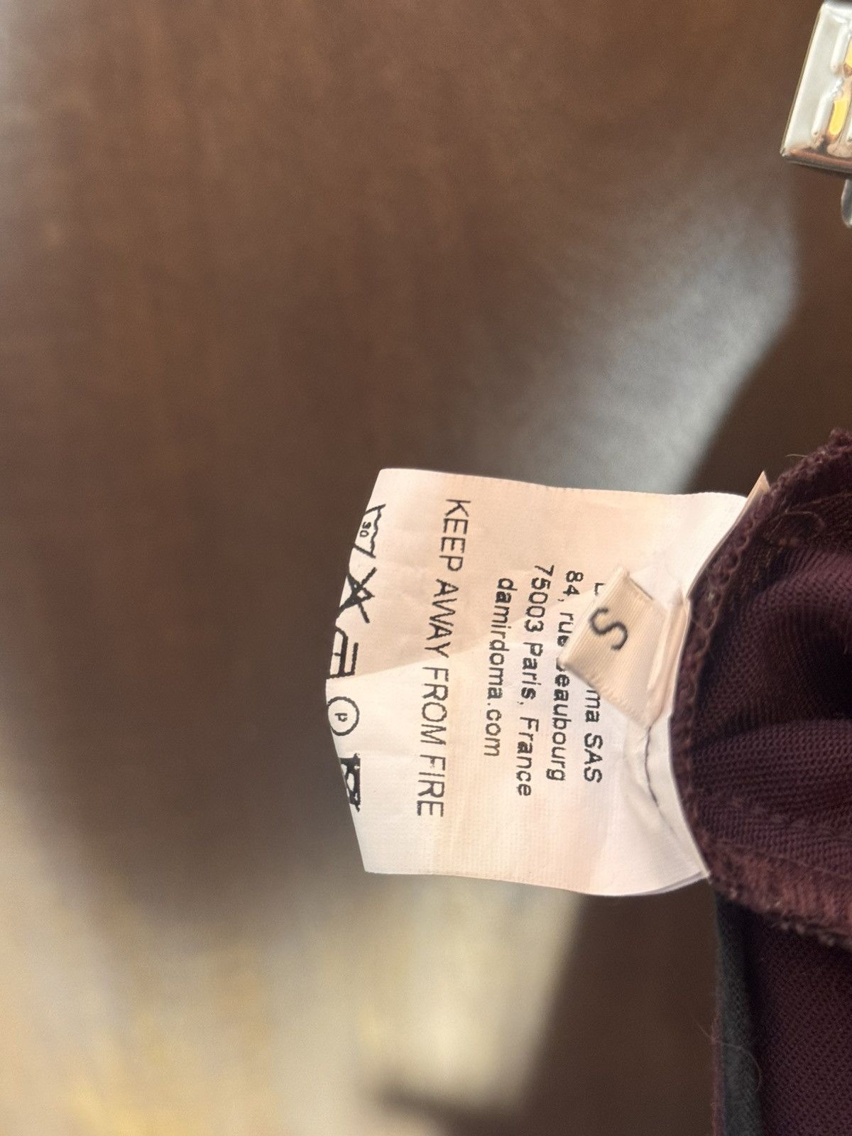 Damir Doma damir doma silent asymmetrical pants burgundy wool S WO Size 26" / US 2 / IT 38 - 3 Thumbnail