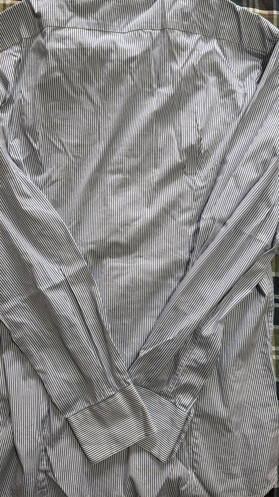 Patrizia Pepe Patrizia Pepe Blue and white Stripped Shirt Size US L / EU 52-54 / 3 - 3 Thumbnail