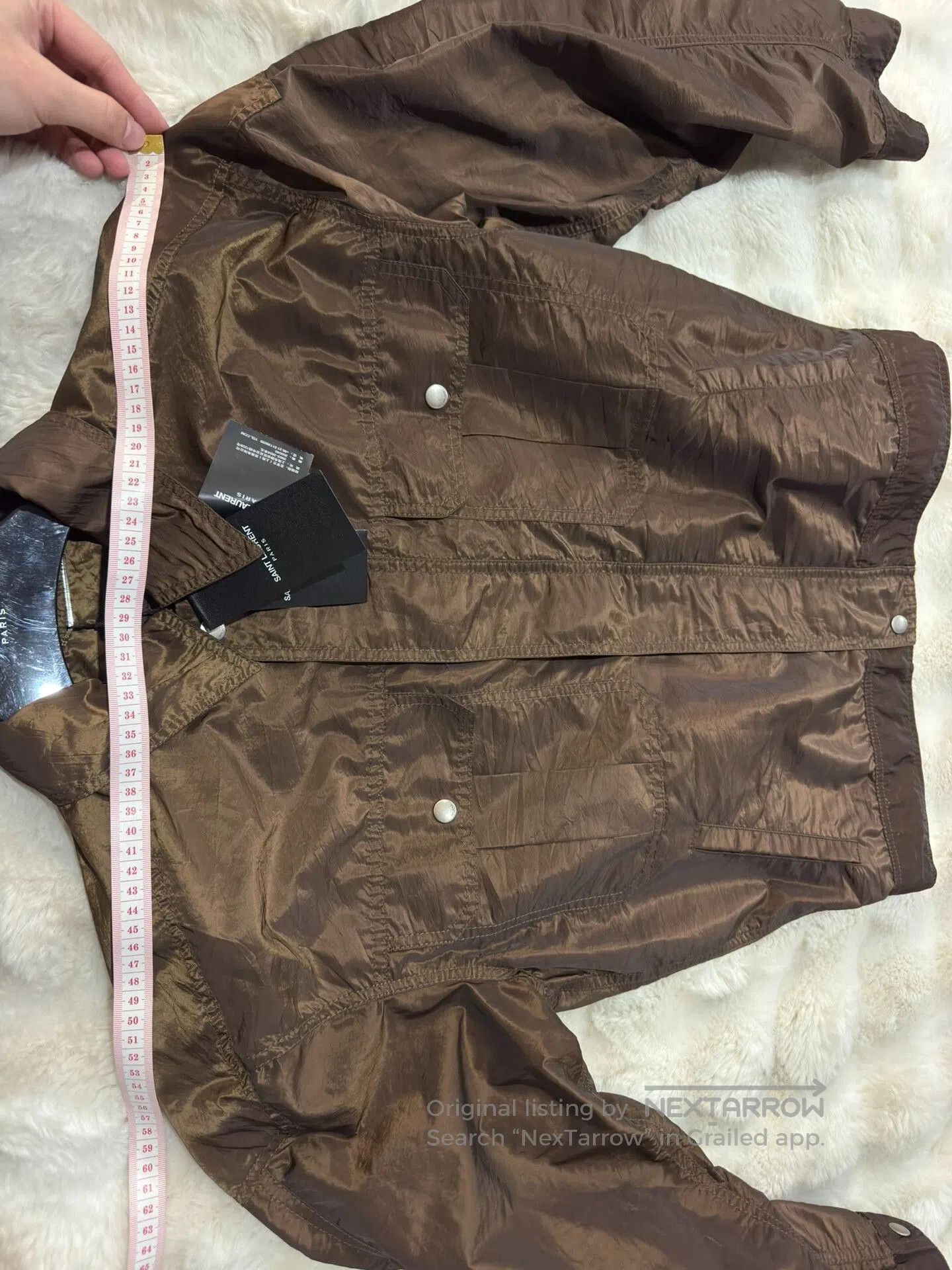 Yves Saint Laurent Saint Laurent 2024 Bronze Men's Jacket. Size US S / EU 44-46 / 1 - 7 Thumbnail