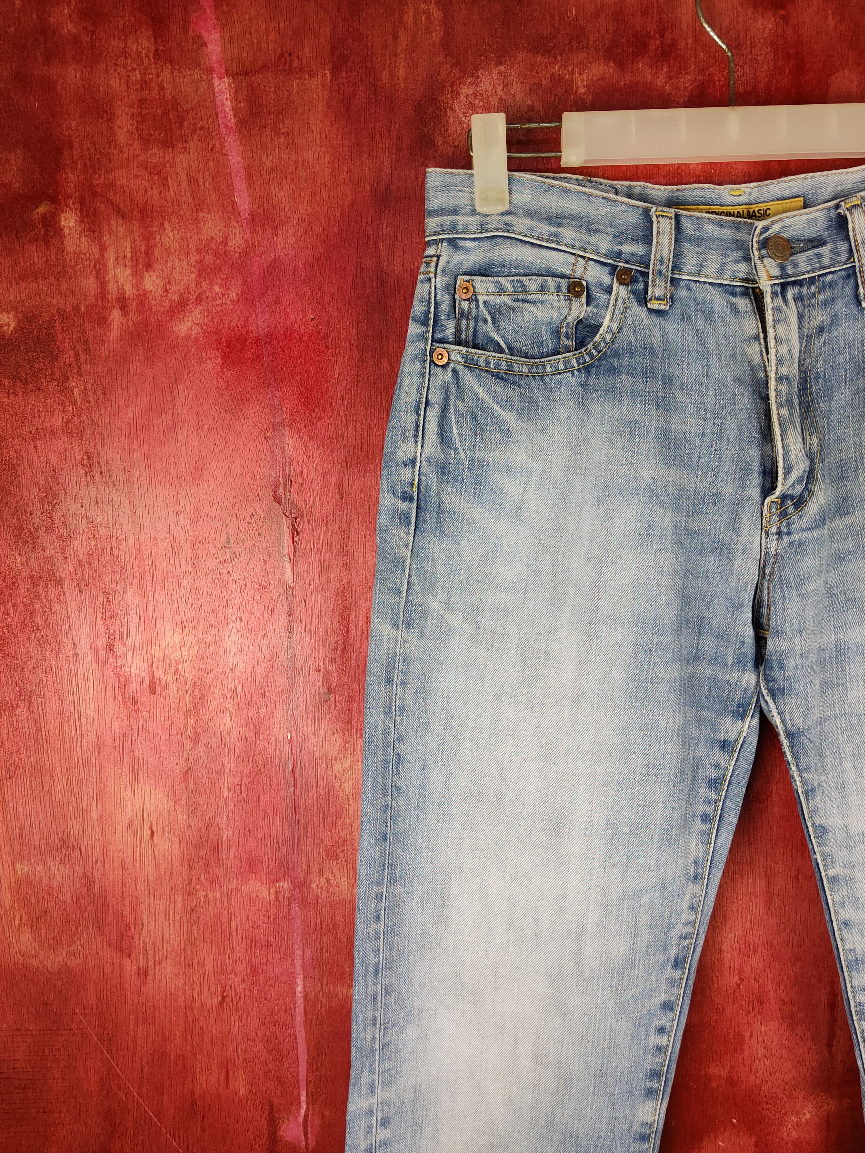 Japanese Brand Uniqlo vintage Blue Faded jeans Denim pants #S1581 Size US 30 / EU 46 - 3 Thumbnail