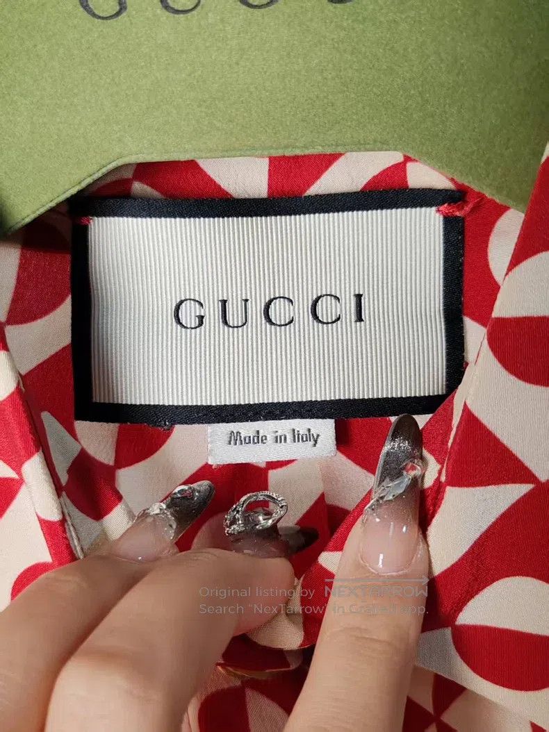 Gucci Gucci Mulberry silk shirt Size US XXS / EU 40 - 3 Thumbnail