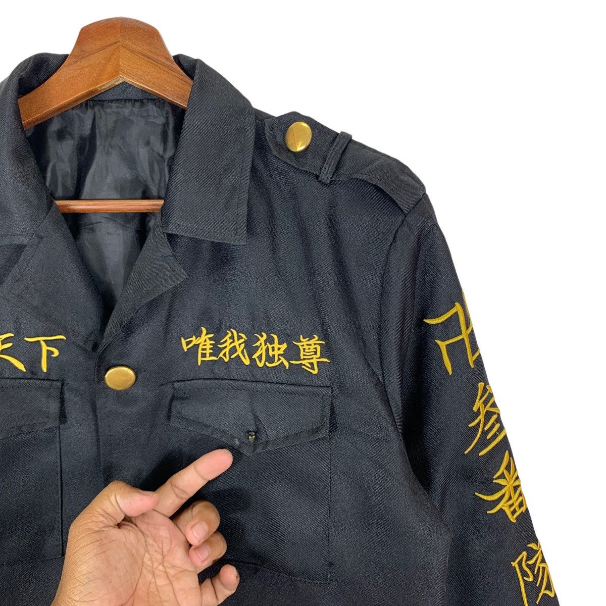 VINTAGE JAPAN MOTORCYCLE GENG CLUB BUTTON JACKET