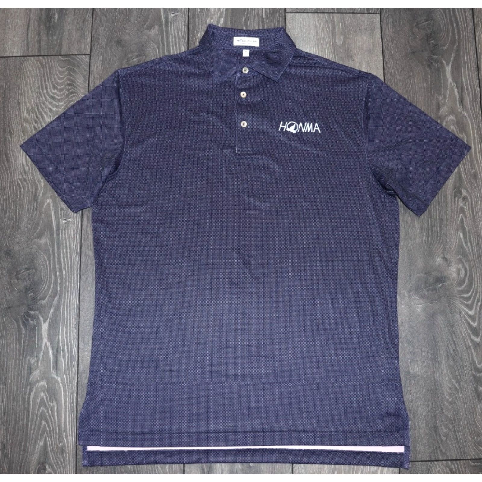 Peter Millar PETER MILLAR Summer Comfort Golf Polo Allover Dot Print AOP Navy Size Men Medium Polo Mens Regular Multicolor Dot Print Golf Polo Size US M / EU 48-50 / 2 - 2 Thumbnail