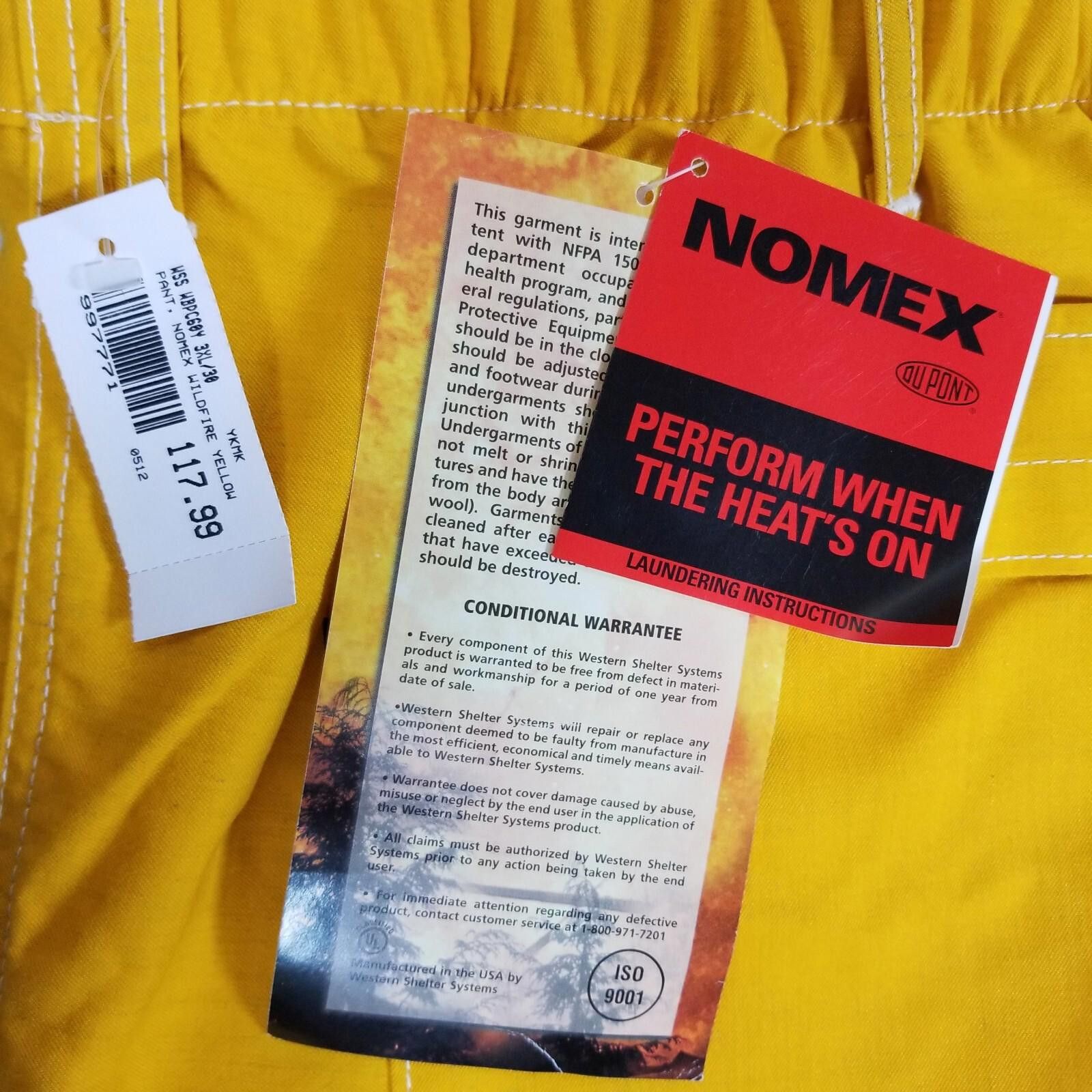 DuPont Nomex Crew Boss Wildfire Yellow Fire Fighting Pants 3XL/30 Size ONE SIZE - 8 Thumbnail
