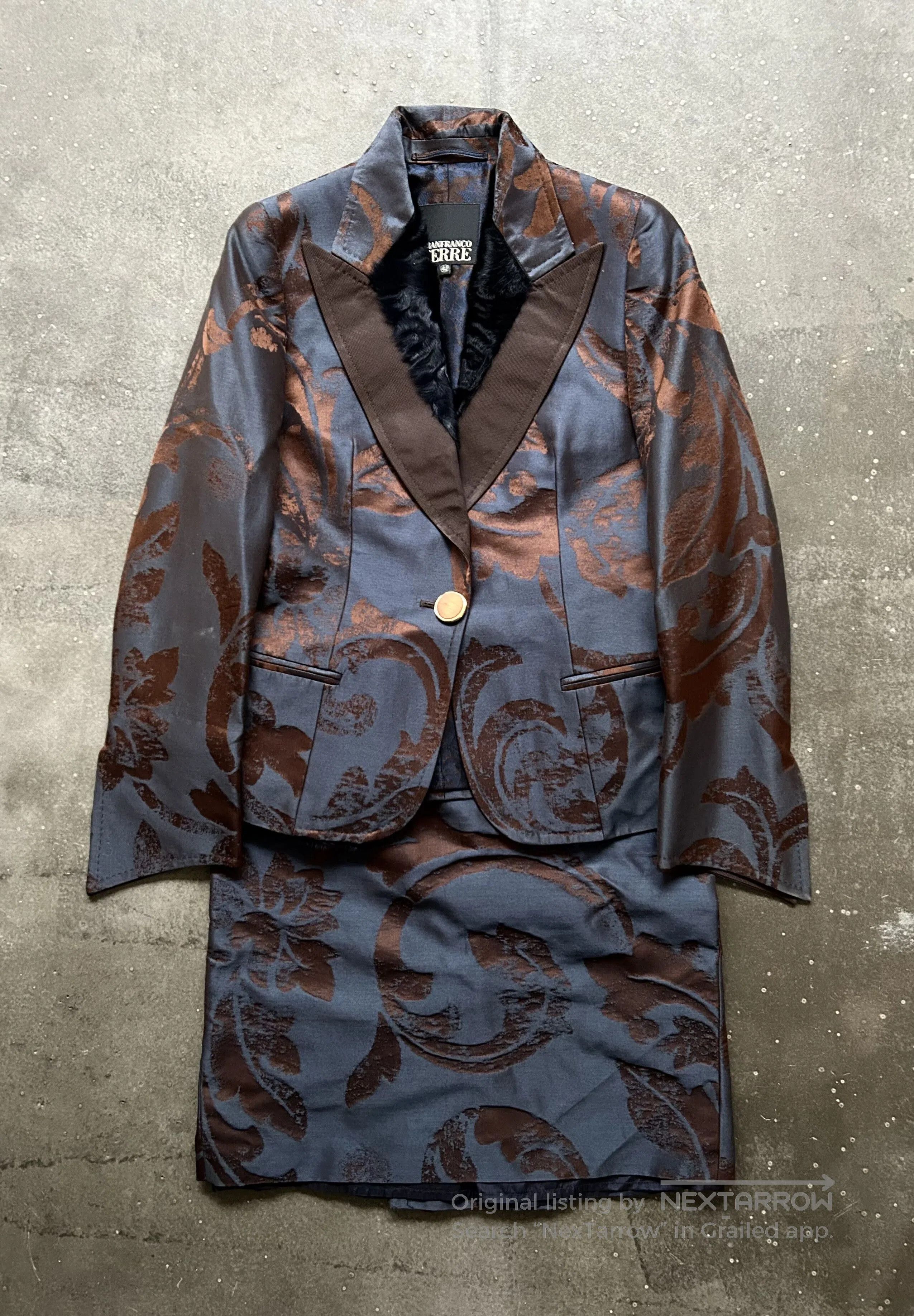 Gianfranco Ferre Gianfranco Ferre Velvet Suit Set. Size US M / EU 48-50 / 2 - 2 Thumbnail