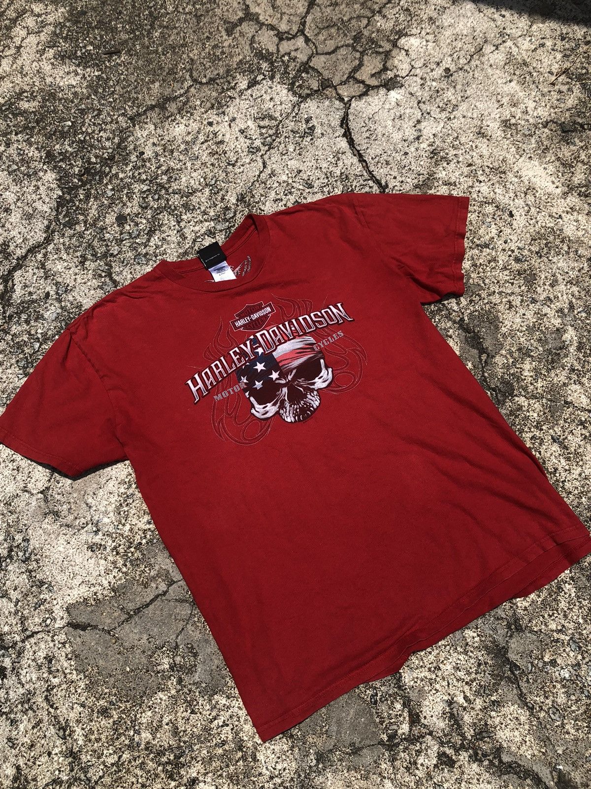 Harley Davidson Vintage Y2K Harley Davidson Of Atlanta Georgia Backhit Tee Size US XL / EU 56 / 4 - 18 Thumbnail