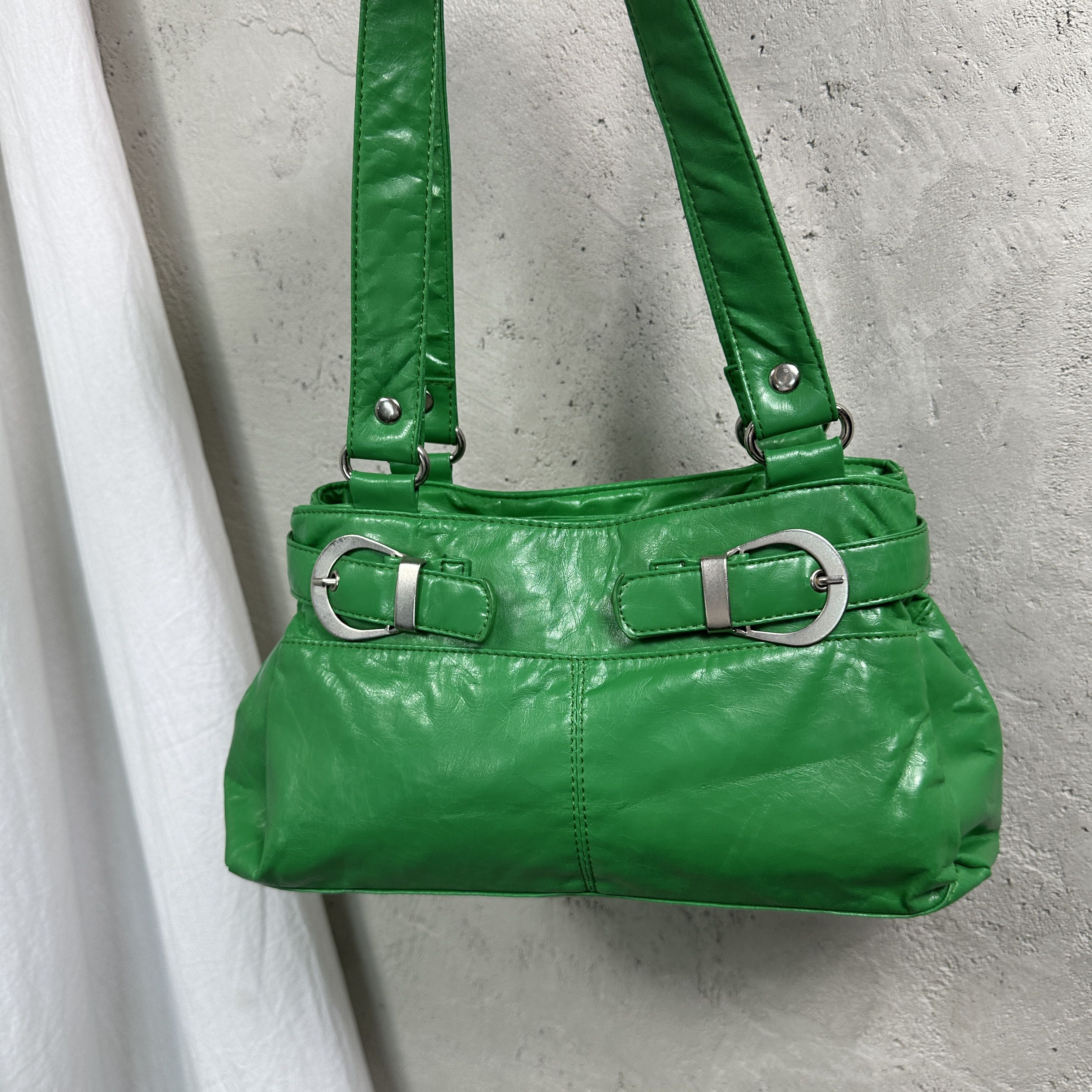 Vintage Vintage Avant Garde Grunge Green Bag Y2K Size ONE SIZE - 4 Thumbnail