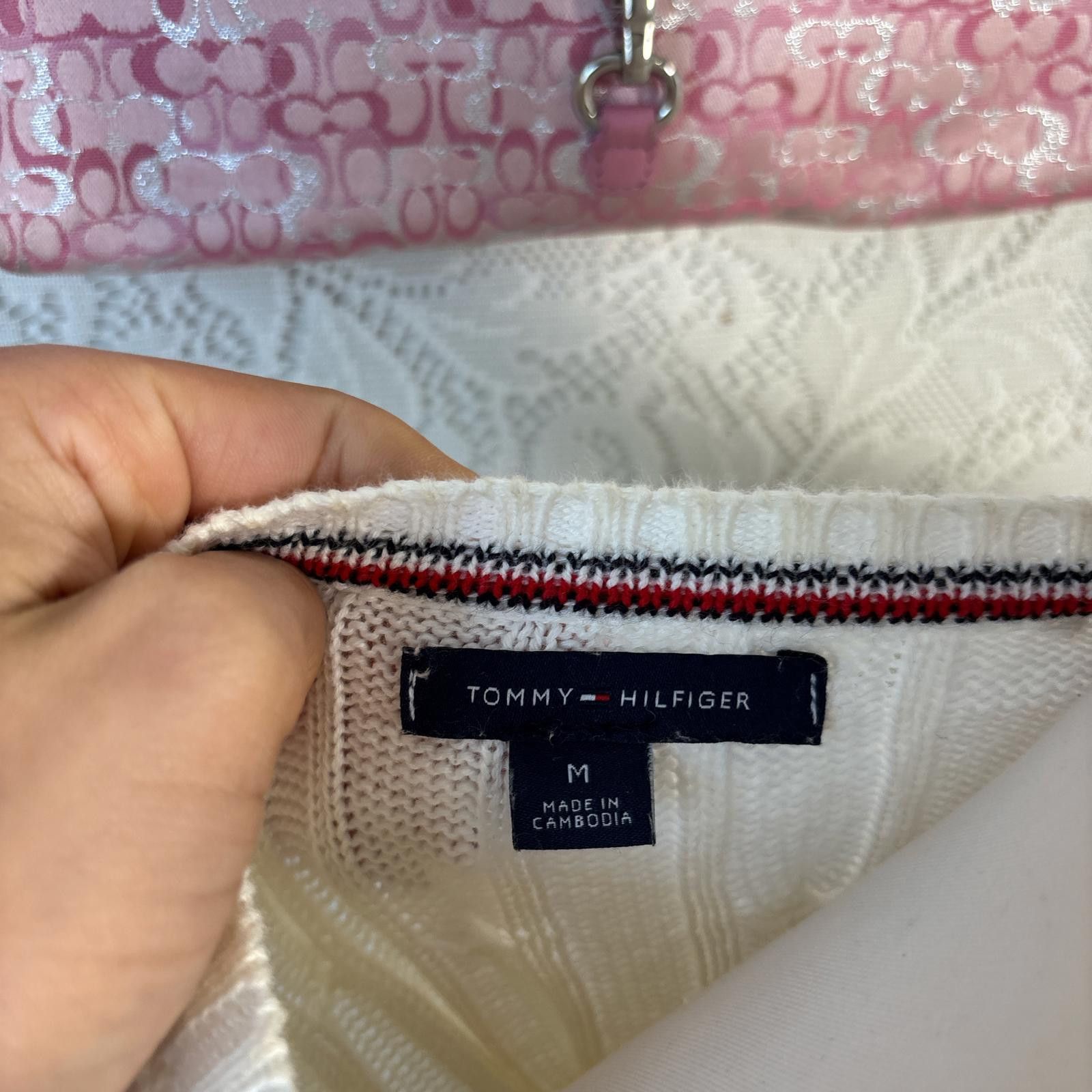 Tommy Hilfiger vintage tommy Hilfiger cable knit cardigan Size M / US 6-8 / IT 42-44 - 4 Thumbnail