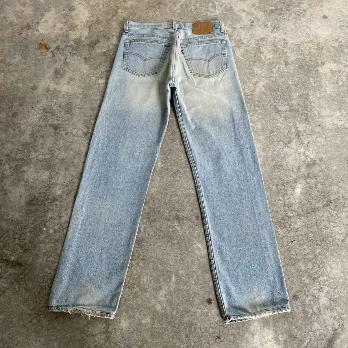 Levi's Vintage 90’s Levis 501 x Dorobo Nikki Printed Blue Jeans Size US 30 / EU 46 - 14 Thumbnail