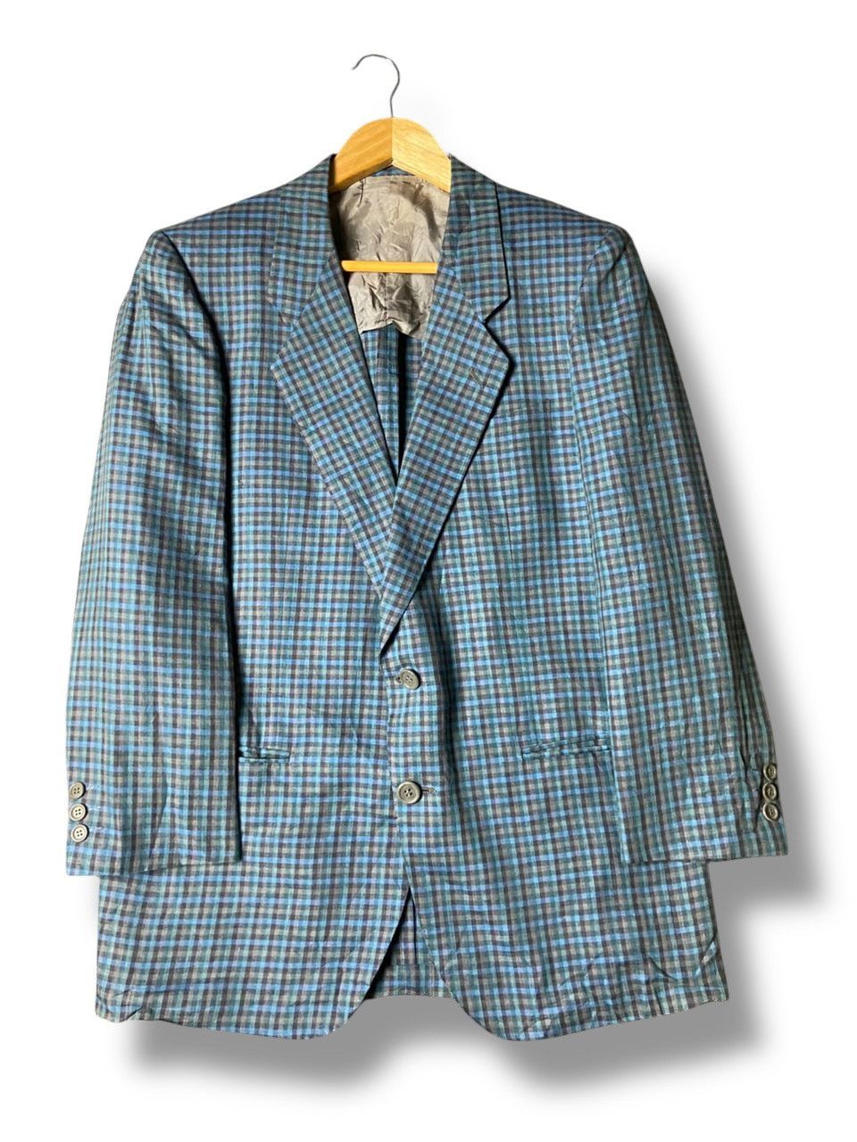 Givenchy Vintage GIVENCHY Checkered Blazer (139) Size US XXS / EU 40 - 1 Thumbnail