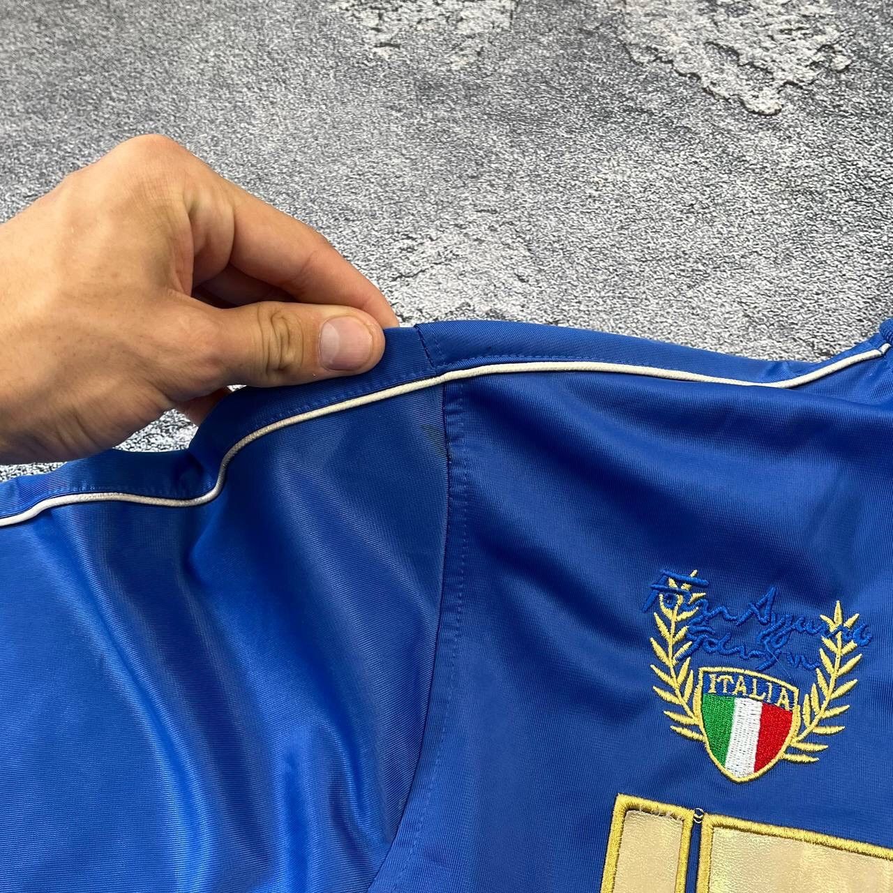 Other Y2K Rare 🇮🇹 Italia Team big center logo Soccer Zip Size US XL / EU 56 / 4 - 6 Thumbnail