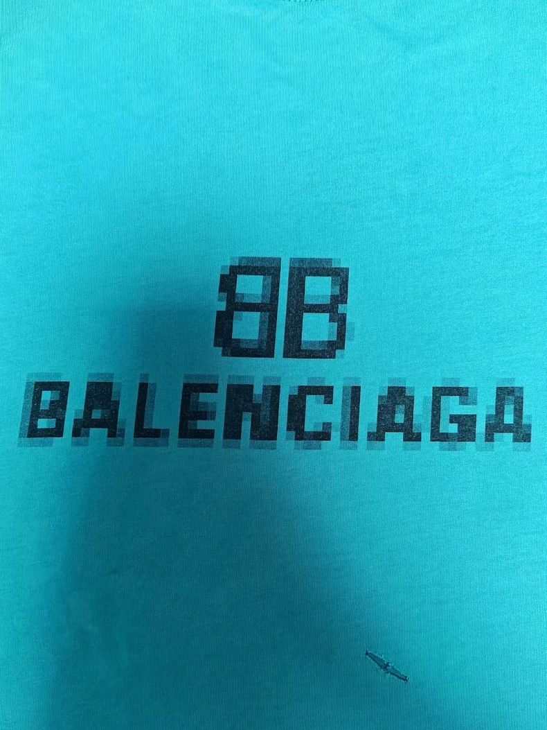 Balenciaga Balenciaga Mosaic blurred destruction made old short sleev Size US XS / EU 42 / 0 - 3 Thumbnail