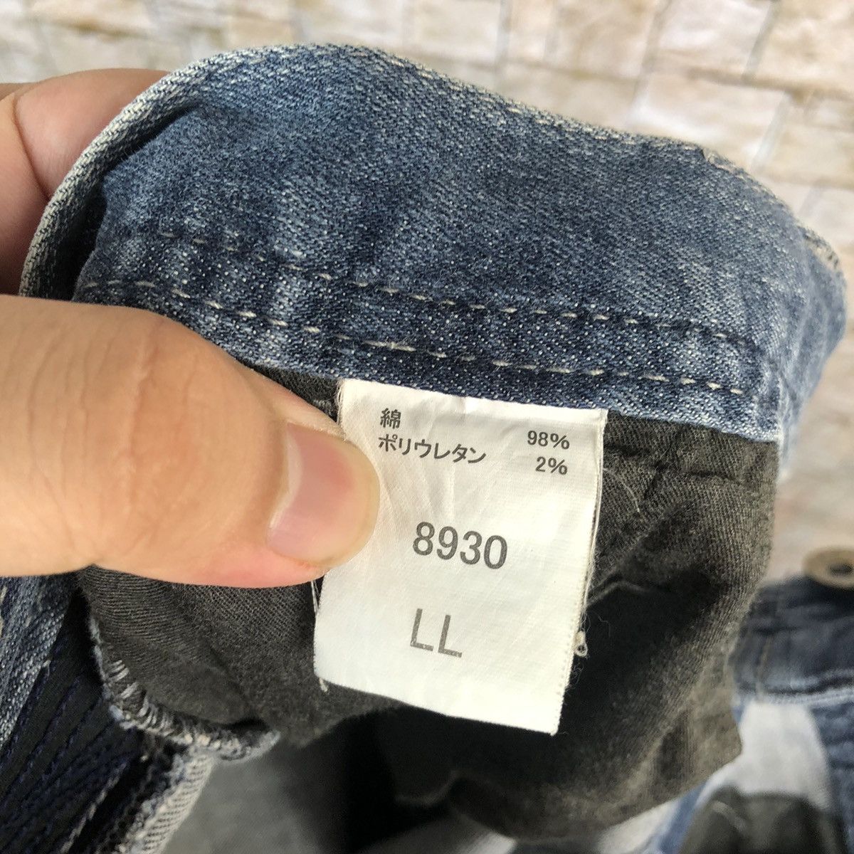 Japanese Brand Tora ripped Denim utility tactical distressed Pants #A959 Size US 33 - 24 Thumbnail
