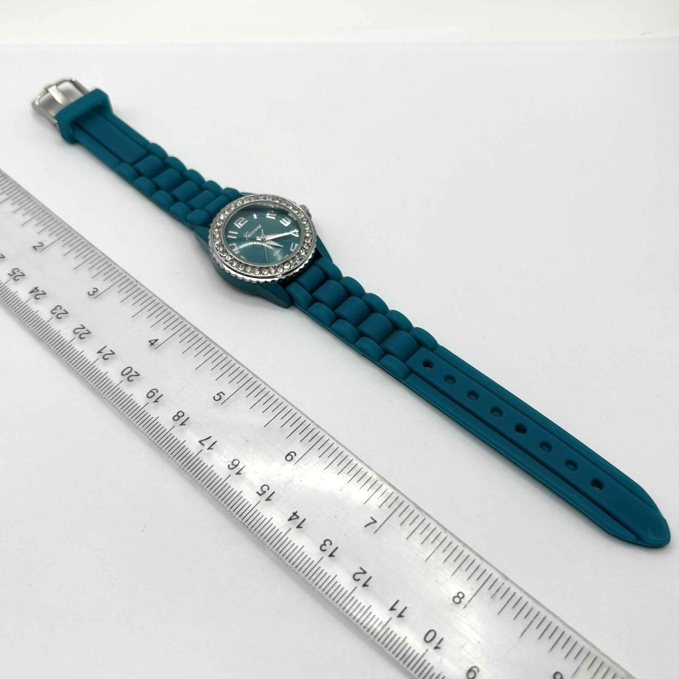 Geneva Blue Crystal Geneva Watch Size ONE SIZE - 3 Thumbnail