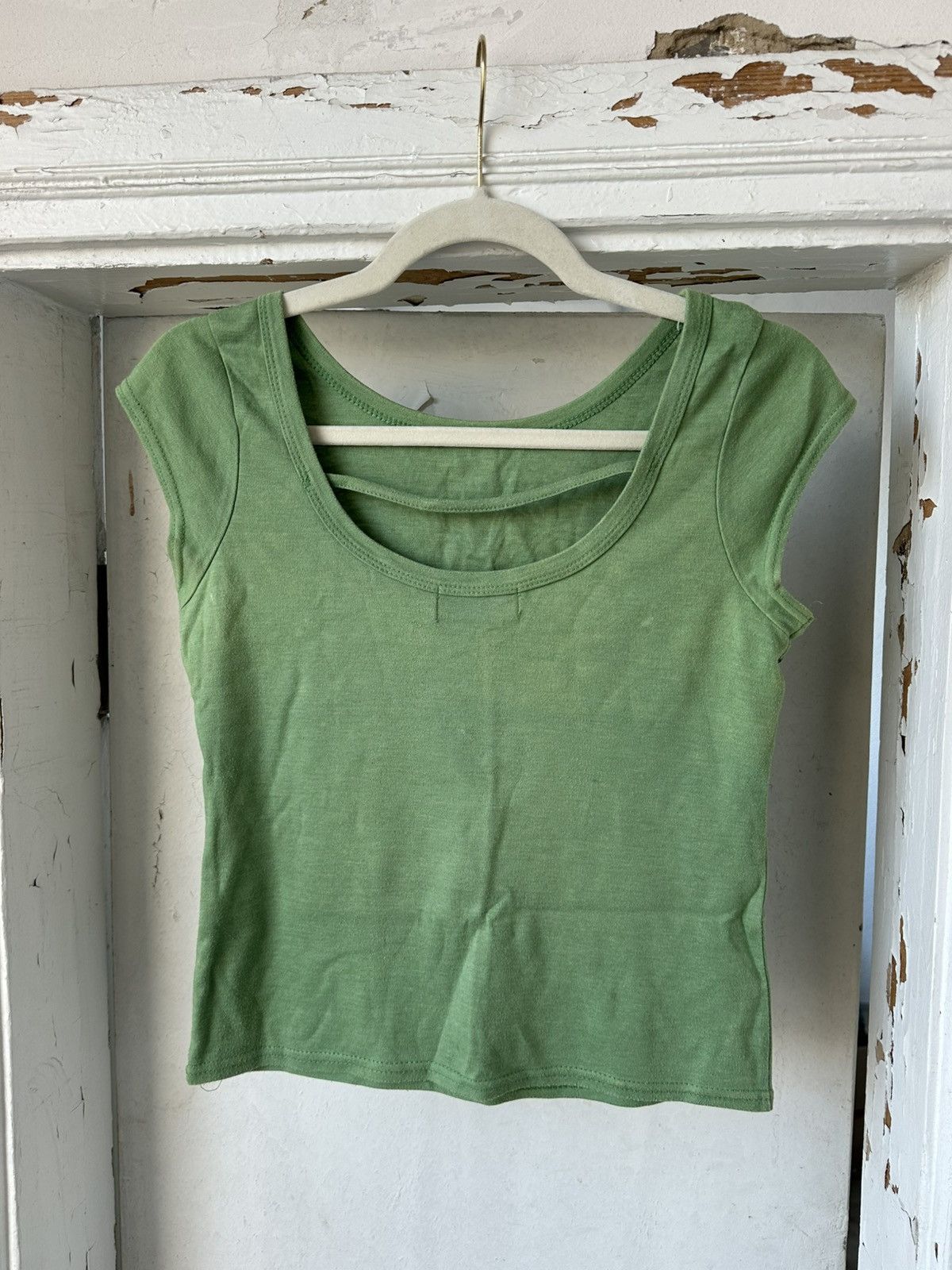 Japanese Brand × Vintage Vintage Printed Green Top Size M / US 6-8 / IT 42-44 - 4 Thumbnail