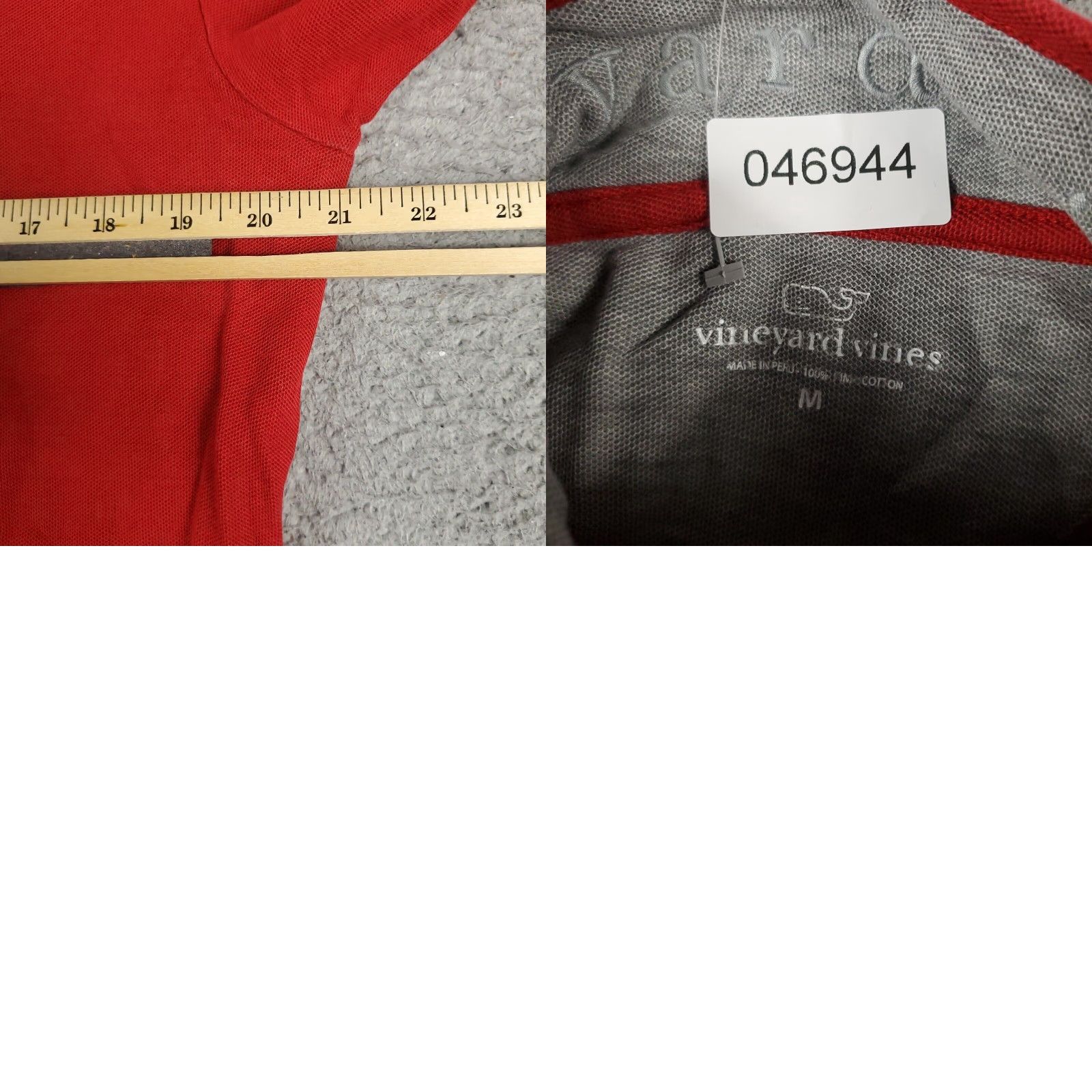 Vineyard Vines Vineyard Vines Mens Red 1/4 Zip Pullover Sweater Medium Long Sleeve Mock Neck Cotton Size US M / EU 48-50 / 2 - 8 Thumbnail