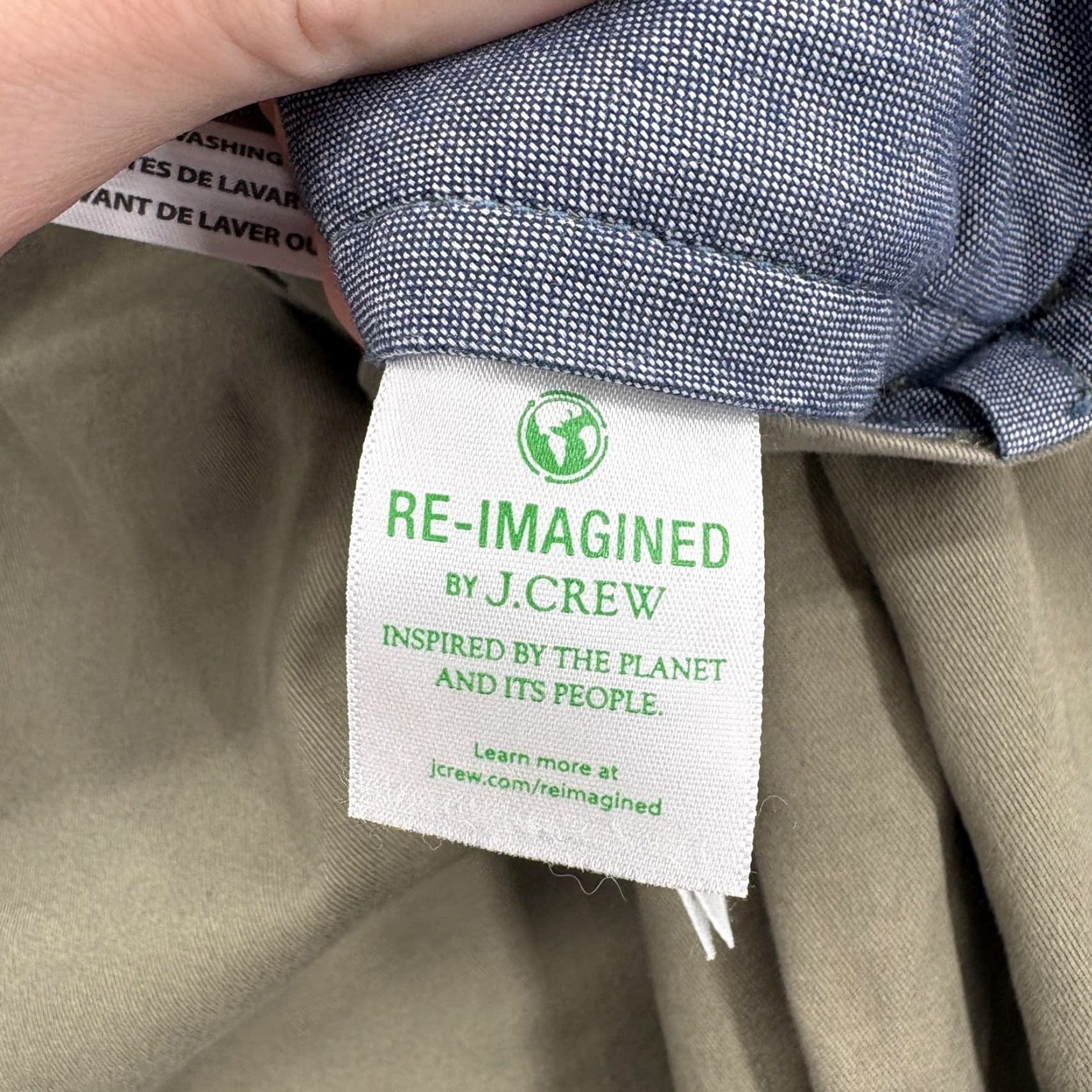 J.Crew J.CREW 484 Slim Pants Mens 30x32 Khaki Beige Stretch Chino Casual Preppy Travel Tapered Flat Front Pockets Zip Front Tailored Mens Size US 30 / EU 46 - 6 Thumbnail