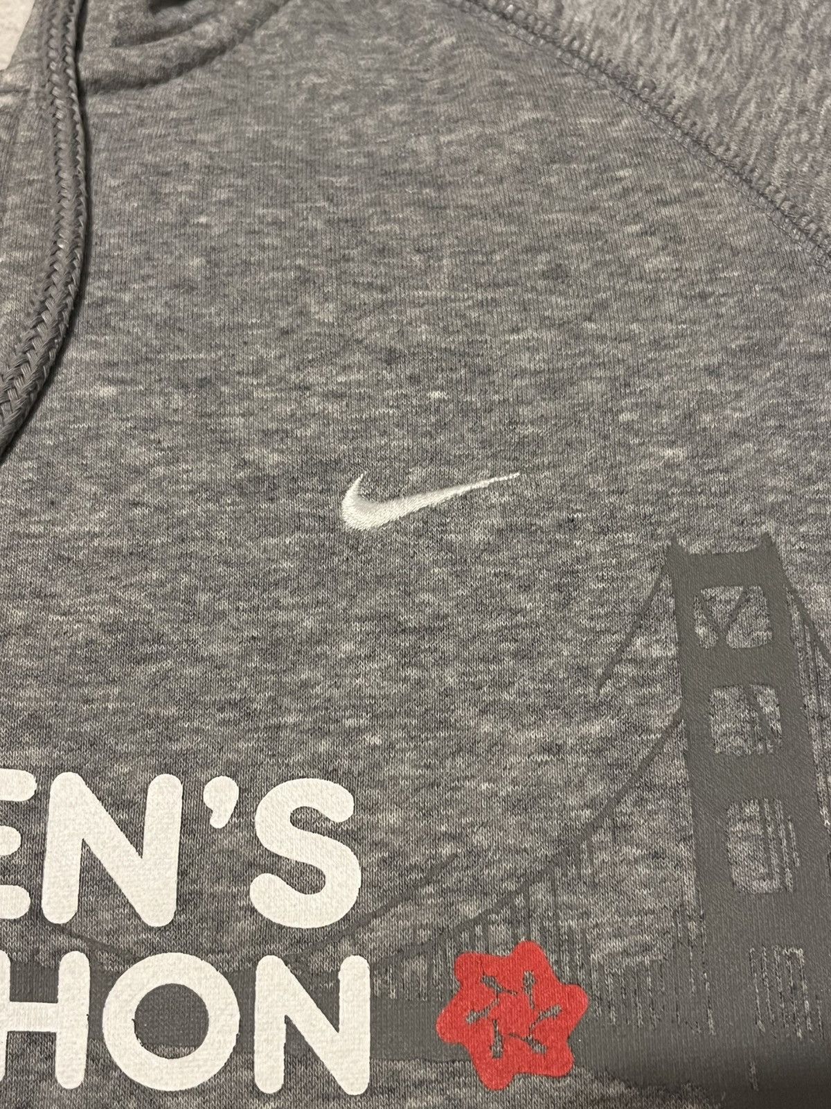 Nike Nike Womens Marathon San Francisco Flower Hoodie Grey XL Size XL / US 12-14 / IT 48-50 - 3 Thumbnail