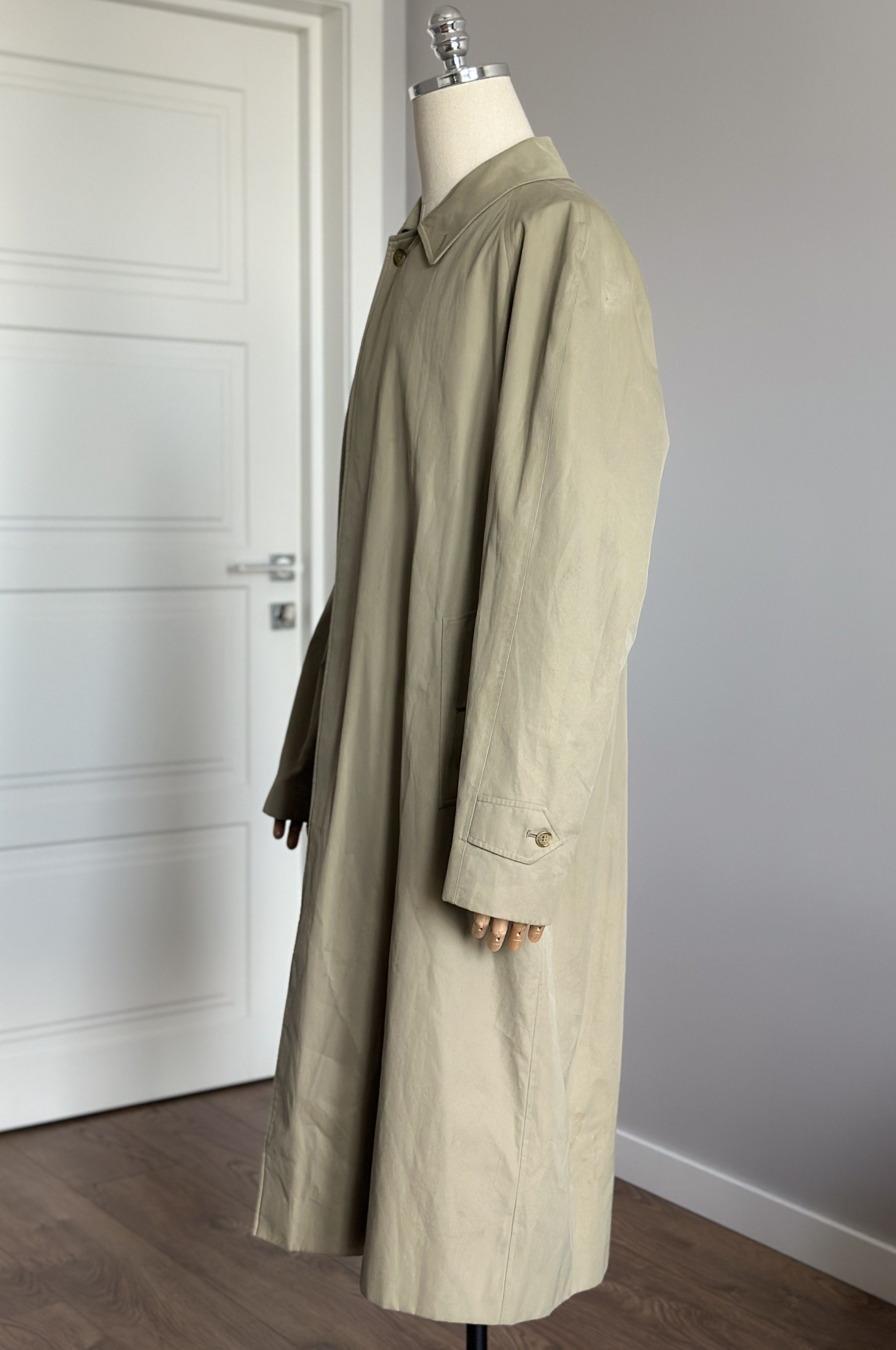 Burberry Vintage BURBERRYS 100% Cotton Long Coat Nova Check Lining Size US XL / EU 56 / 4 - 7 Thumbnail