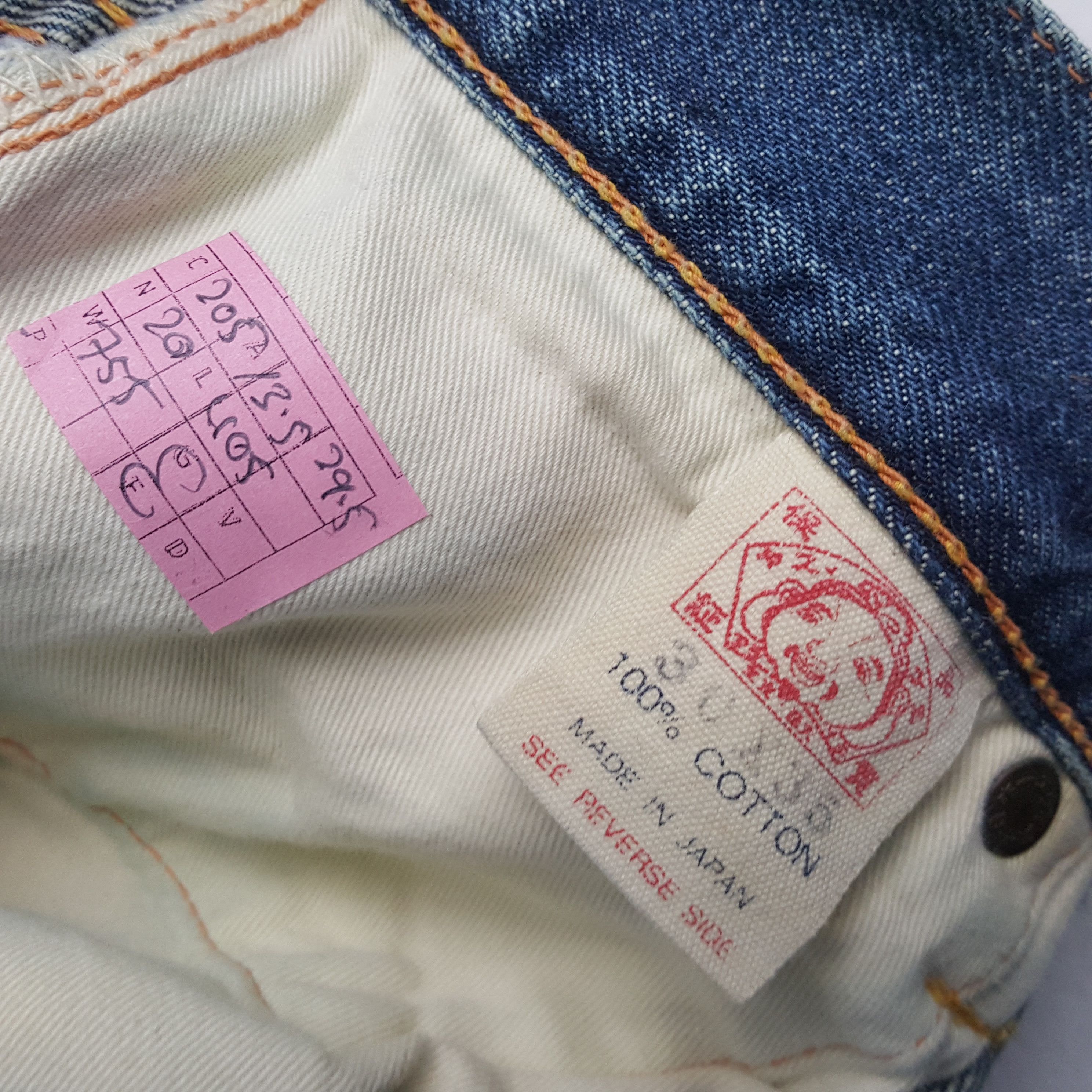 Evisu EVISU Japanese Streetwear Custom Daicock Distressed Jeans Size US 27 - 14 Thumbnail