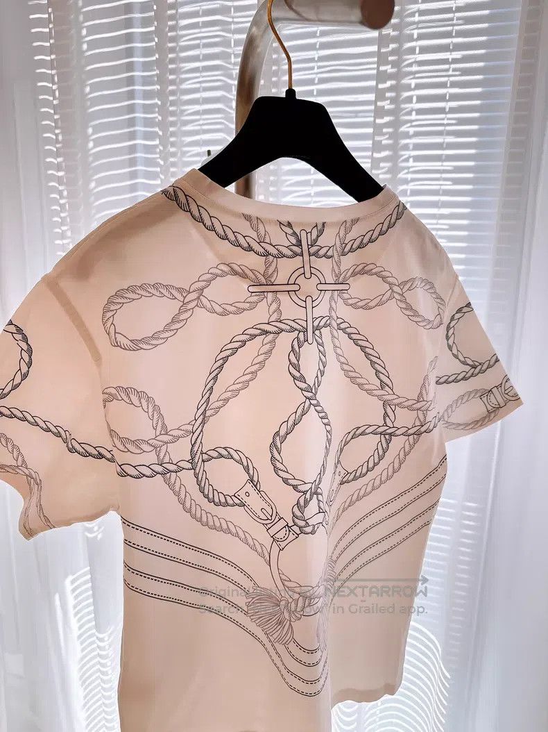Hermes Hermes Rope pattern printed T-shirt Size XS / US 0-2 / IT 36-38 - 5 Thumbnail