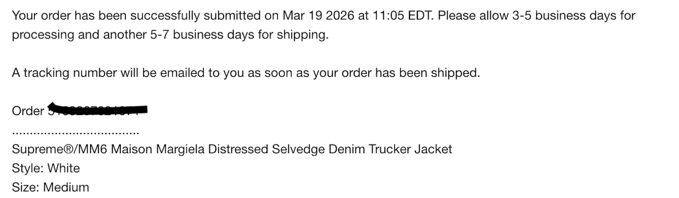 Maison Margiela × Supreme Distressed Selvedge Denim Trucker Jacket - White Size US M / EU 48-50 / 2 - 4 Thumbnail