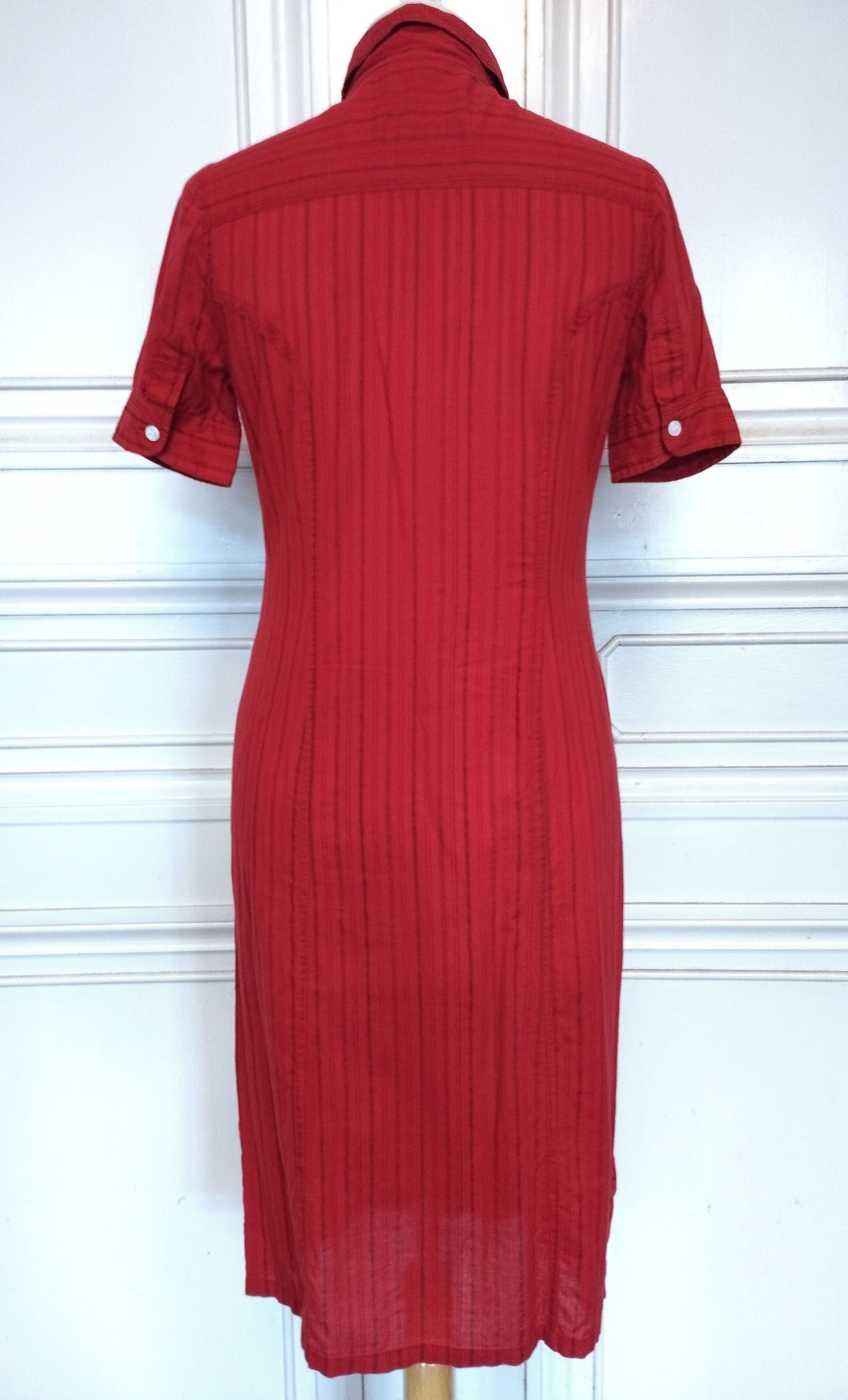 Antik Batik Antik Batik Robe Chemise Cotonnade Brodée T S Size S / US 4 / IT 40 - 3 Thumbnail