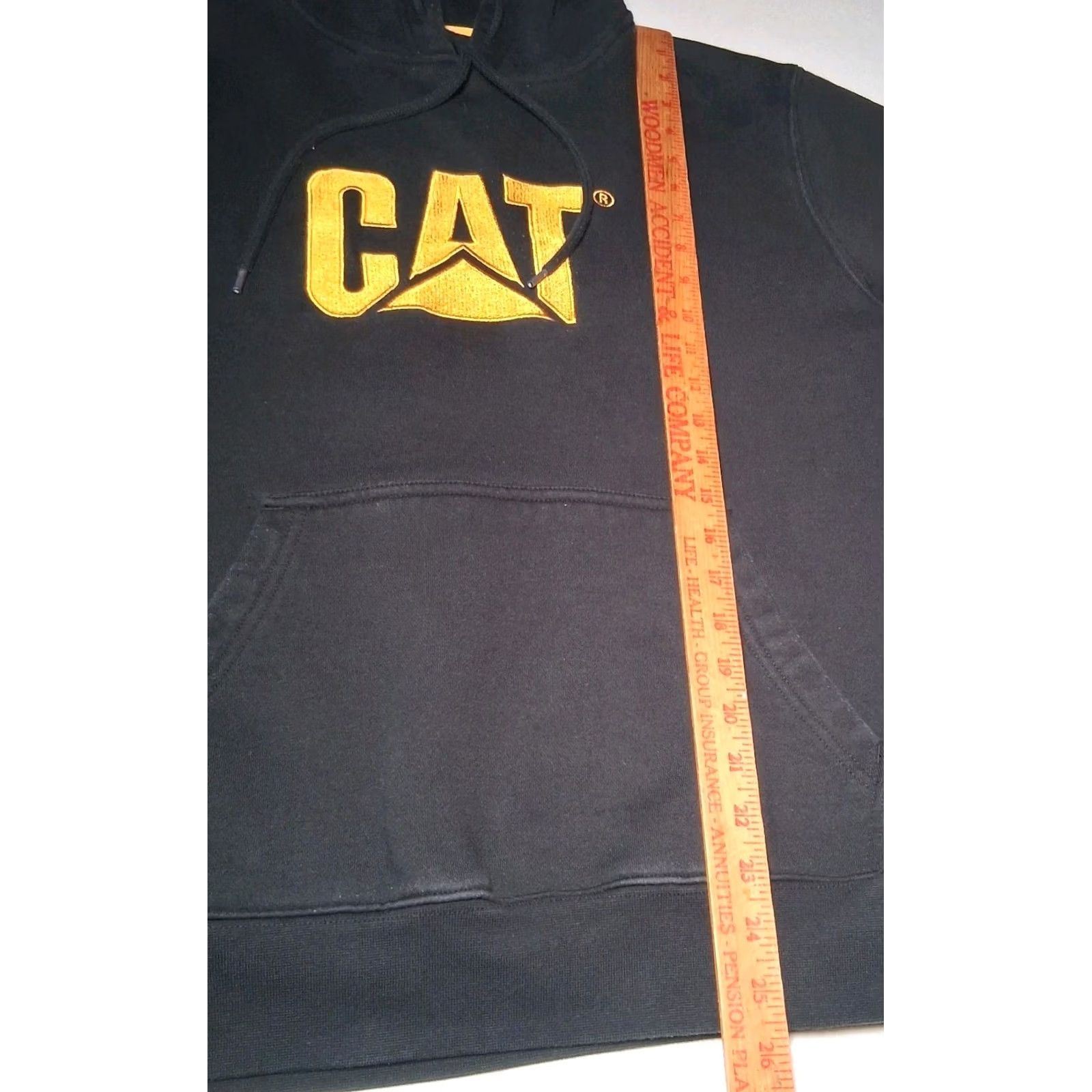 Vintage VINTAGE? CAT Hoodie Hoosed Sweatshirt Medium Black Pullover Workwear Size US M / EU 48-50 / 2 - 6 Thumbnail