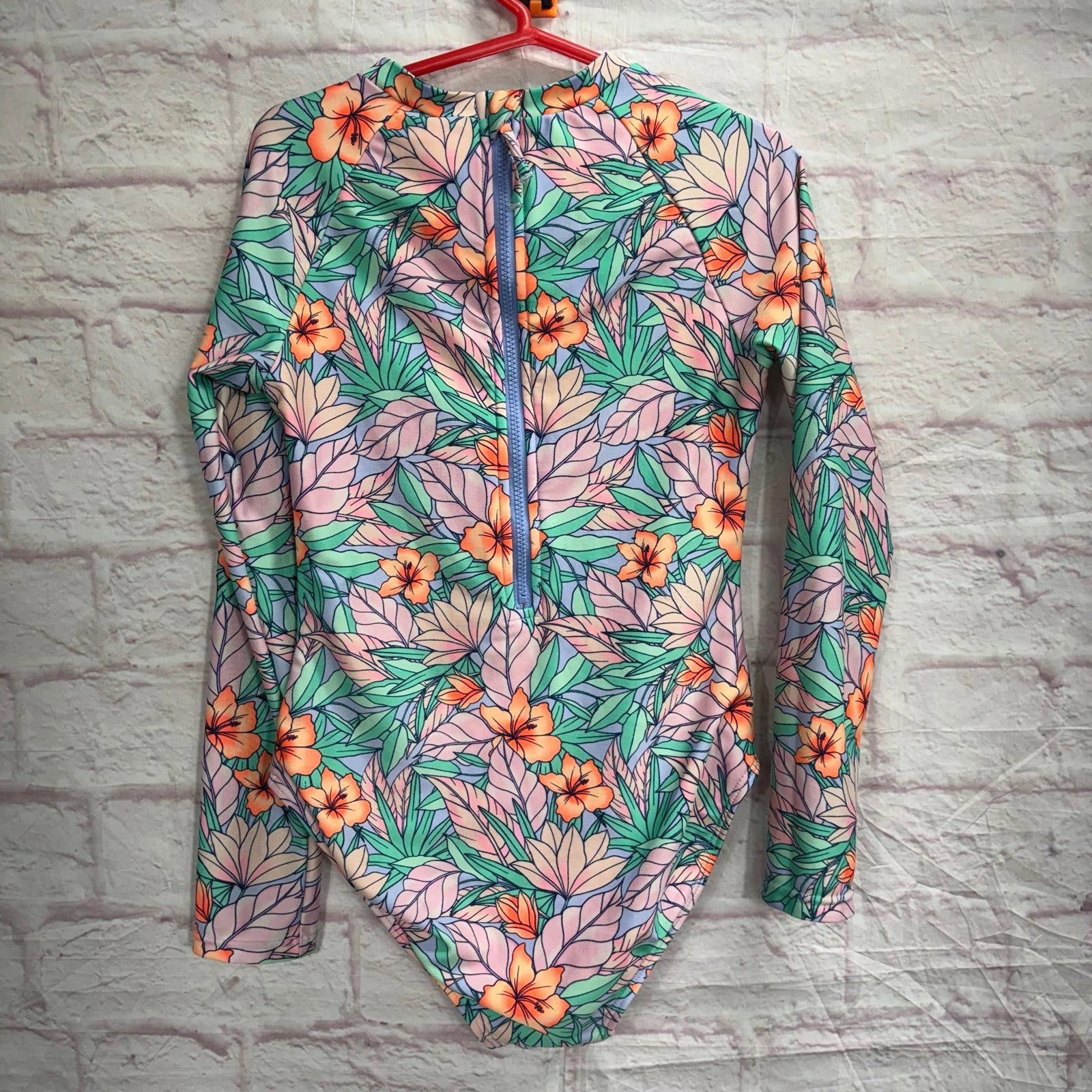 Other Cat & Jack Floral Long Sleeve Swimsuit Size 8 Size ONE SIZE - 5 Thumbnail