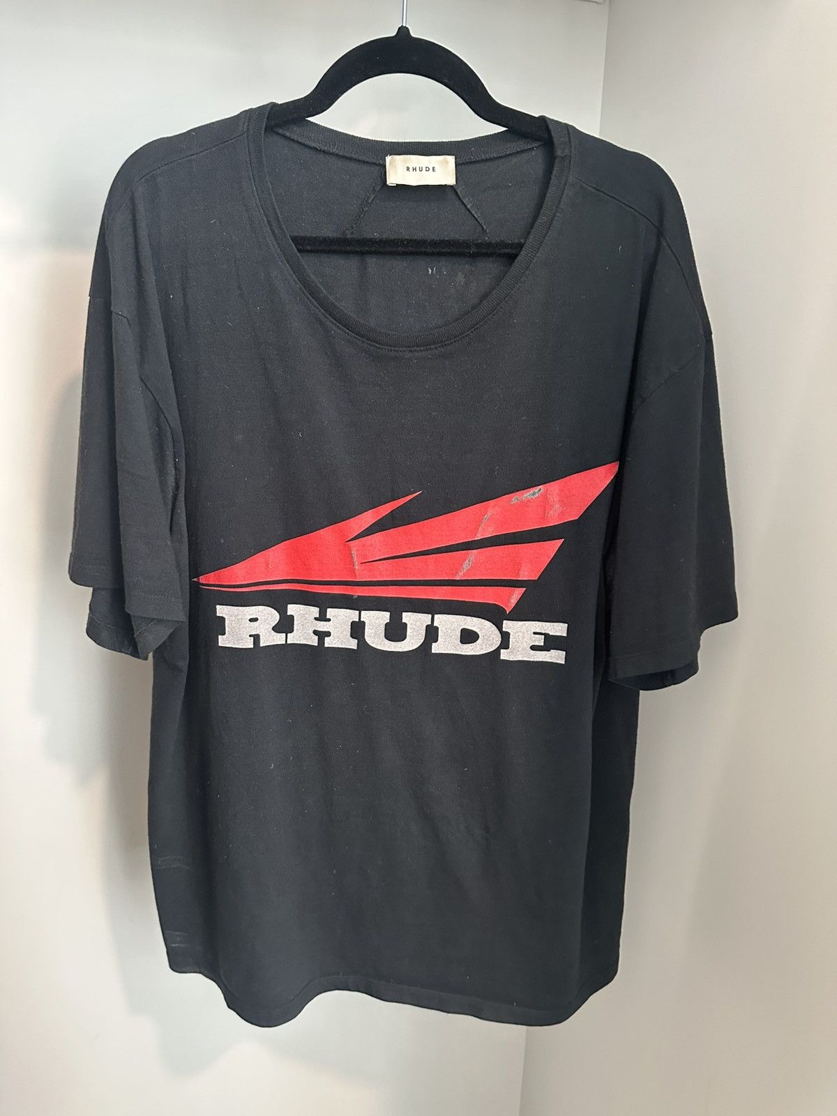 Rhude Thude Rhonda 2 Black T-shirt Size US L / EU 52-54 / 3 - 1 Thumbnail