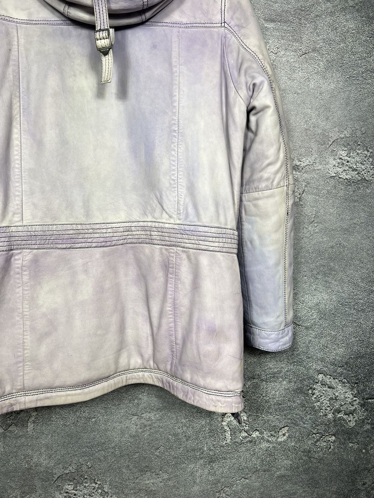 Napapijri Rare Napapijri 100% Leather Down Jacket Parka Size S Size S / US 4 / IT 40 - 20 Thumbnail