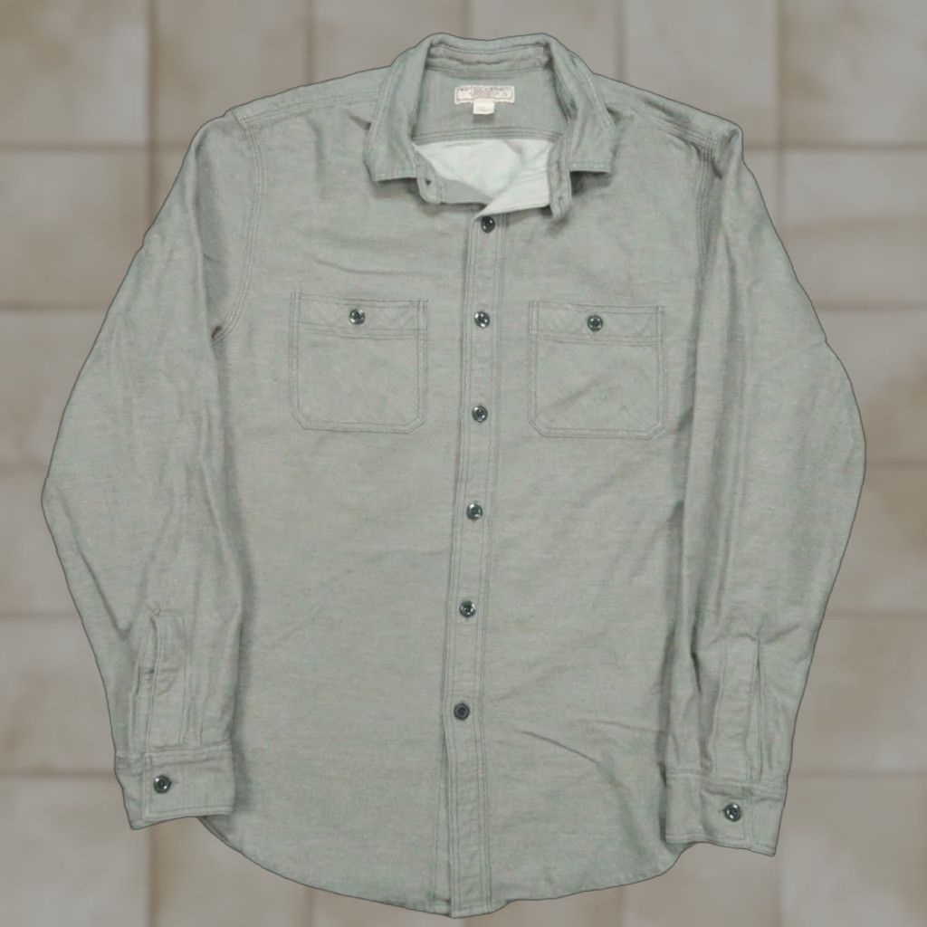 Wallace & Barnes Wallace & Barnes Shirt Men Small Gray Button Up Long Sleeve Size US S / EU 44-46 / 1 - 1 Thumbnail