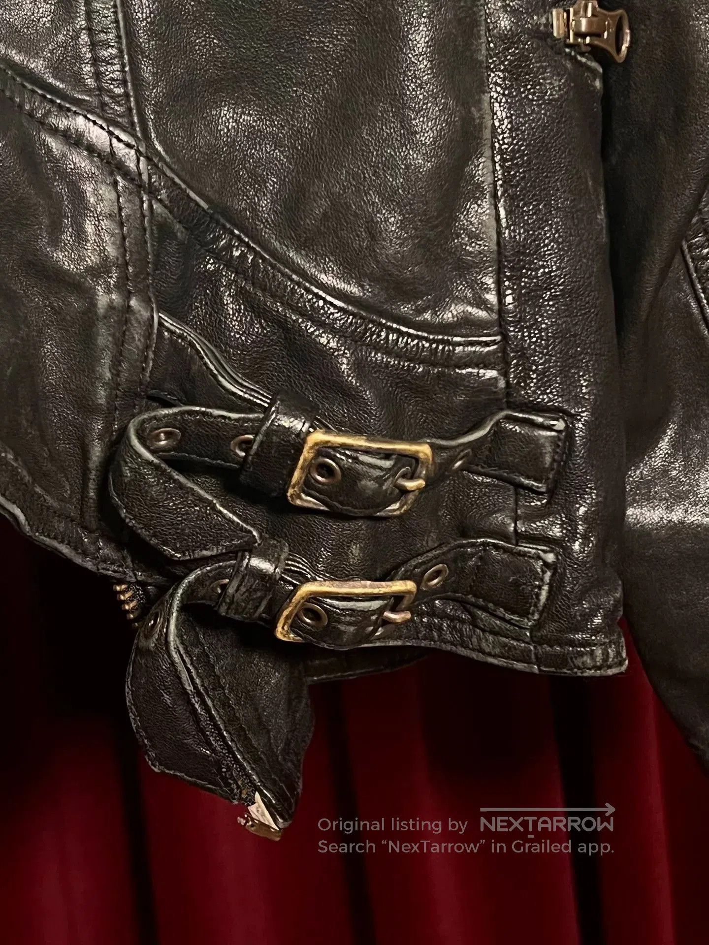 Japanese Brand Share Spirit Sheepskin Motorcycle Jacket. Size US M / EU 48-50 / 2 - 5 Thumbnail