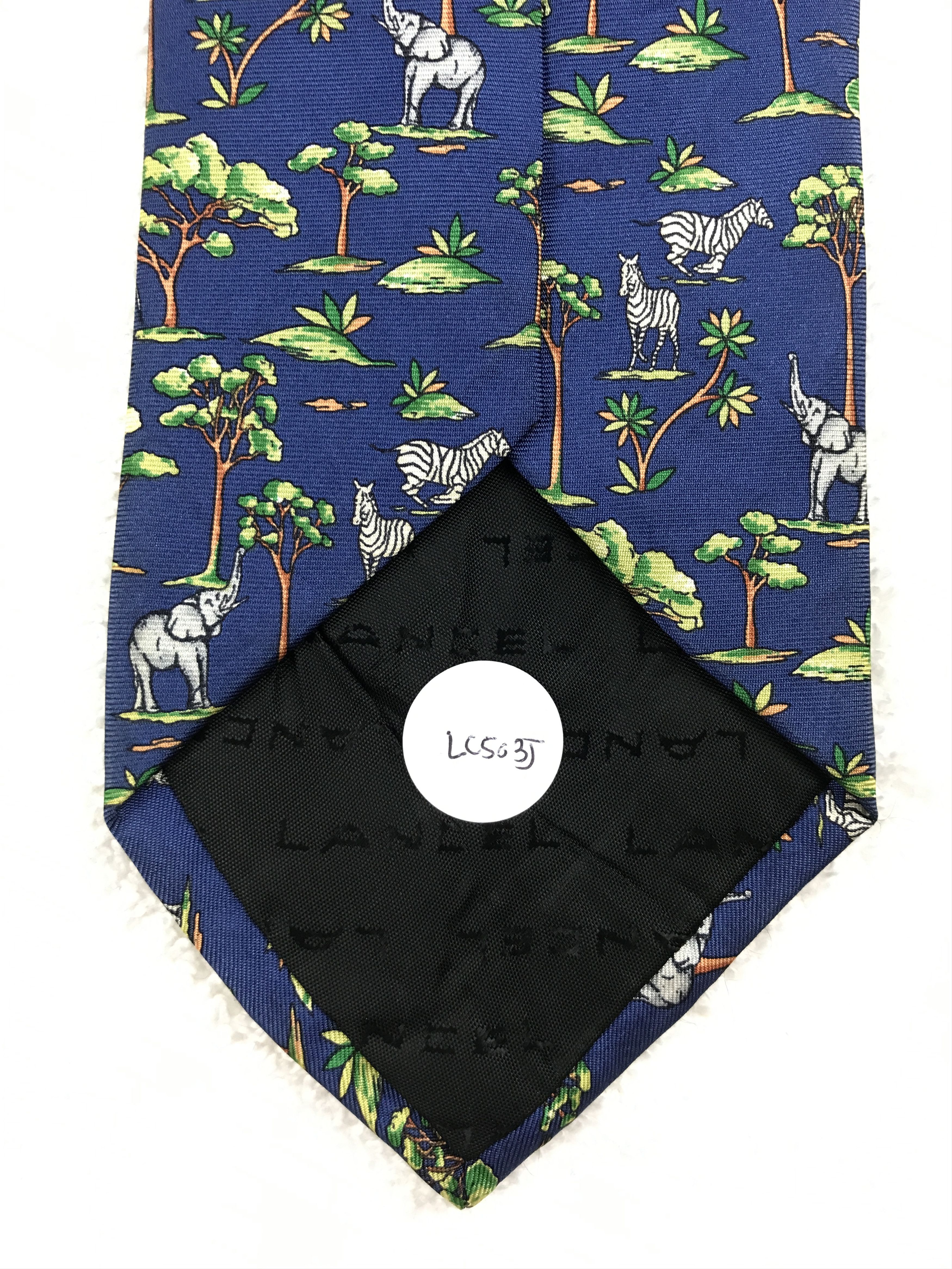 Designer × Lancel × Vintage Vintage Lancel Silk Necktie Size ONE SIZE - 8 Thumbnail