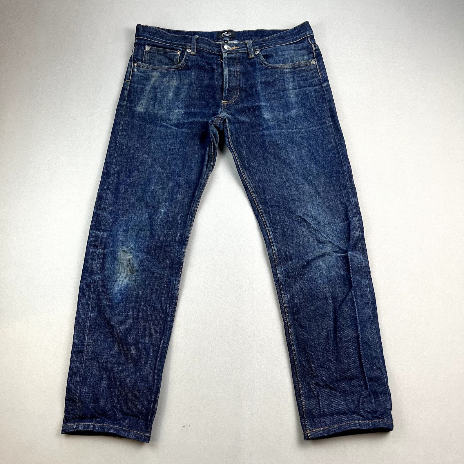 APC Jeans Mens 31 Blue Denim Indigo Petit Standard Slim Fit