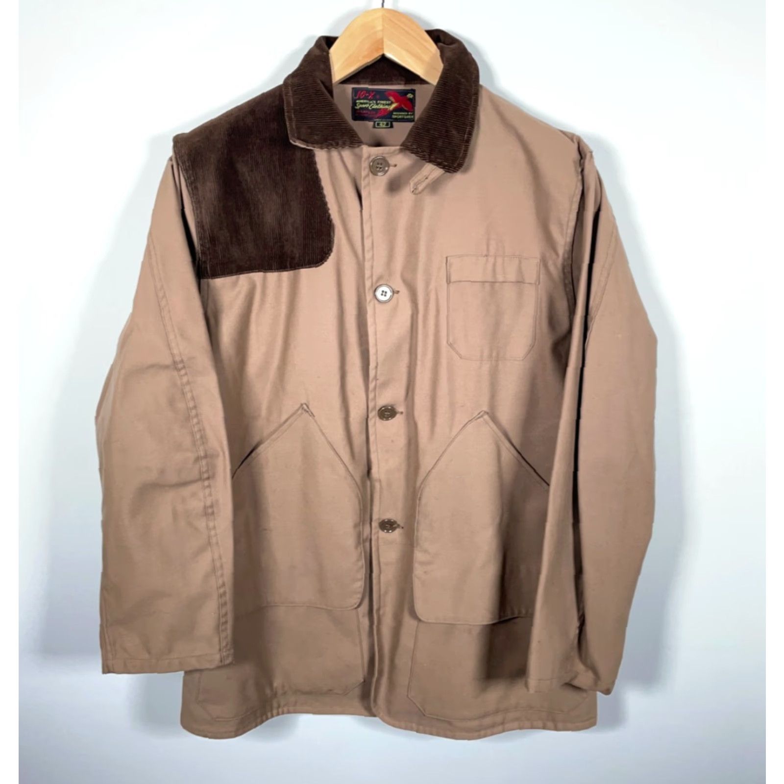 Vintage VINTAGE 10X MFG CO Shooting Jacket Men 42 Large Brown Talon Zip Game Pocket Hunting Jacket Size US XS / EU 42 / 0 - 2 Thumbnail